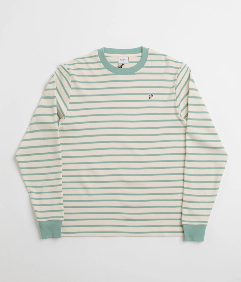 Parlez Shore YD Stripe Long Sleeve T-Shirt - Sage Shore LongLastingColor
