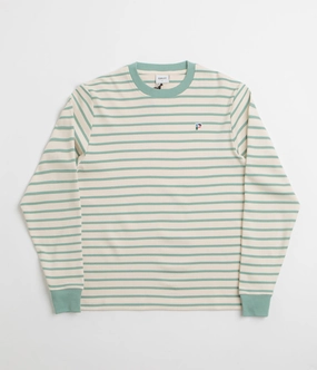 Parlez Shore YD Stripe Long Sleeve T-Shirt - Sage Shore LongLastingColor