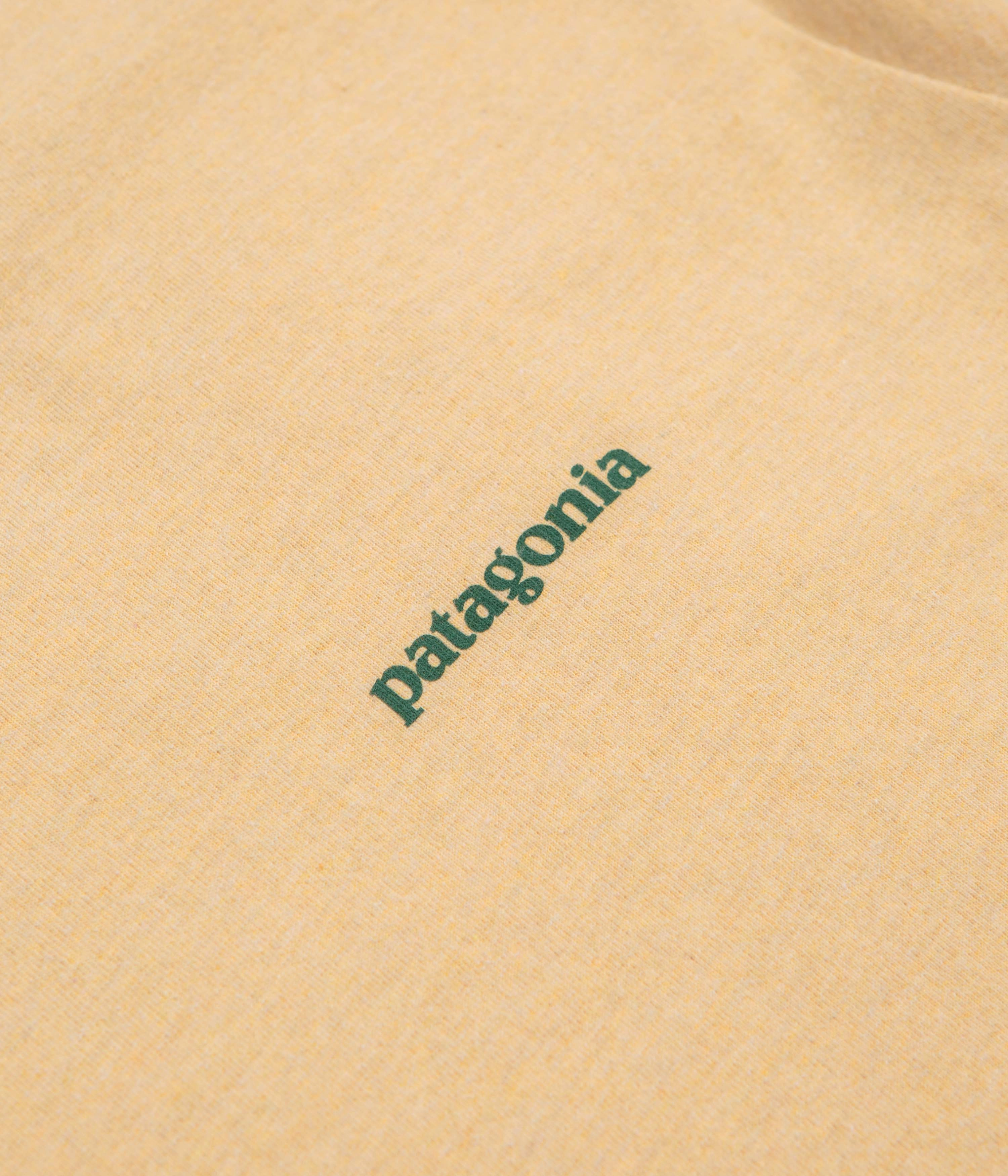 Minimal Look StretchFabric Patagonia Flying Fish Responsibili-Tee T-Shirt - Flying Fish: Cliffs and Coves Conifer Green