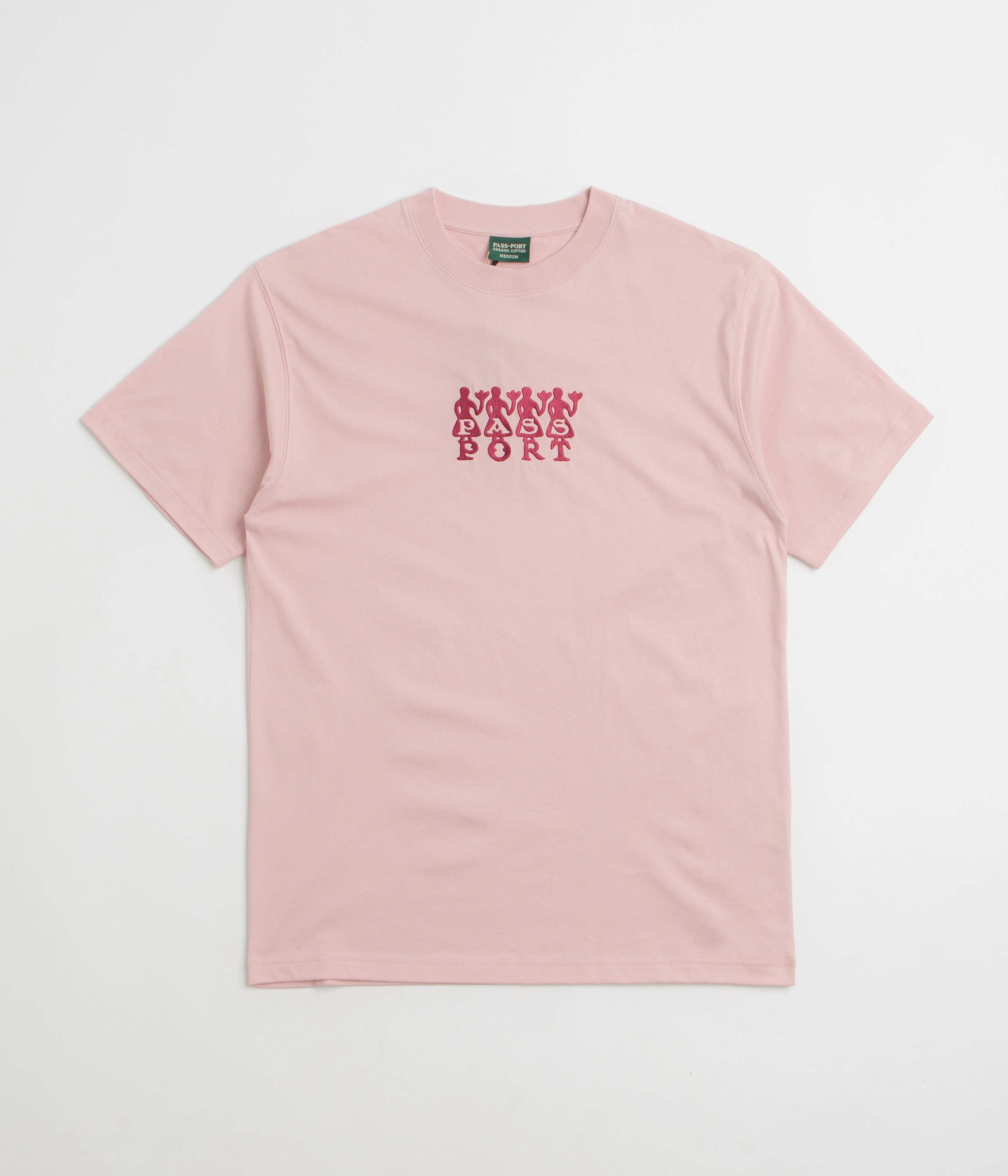 Long Sleeve Stretchable Weave Pass Port 4 Flowers Organic T-Shirt - Dusty Pink