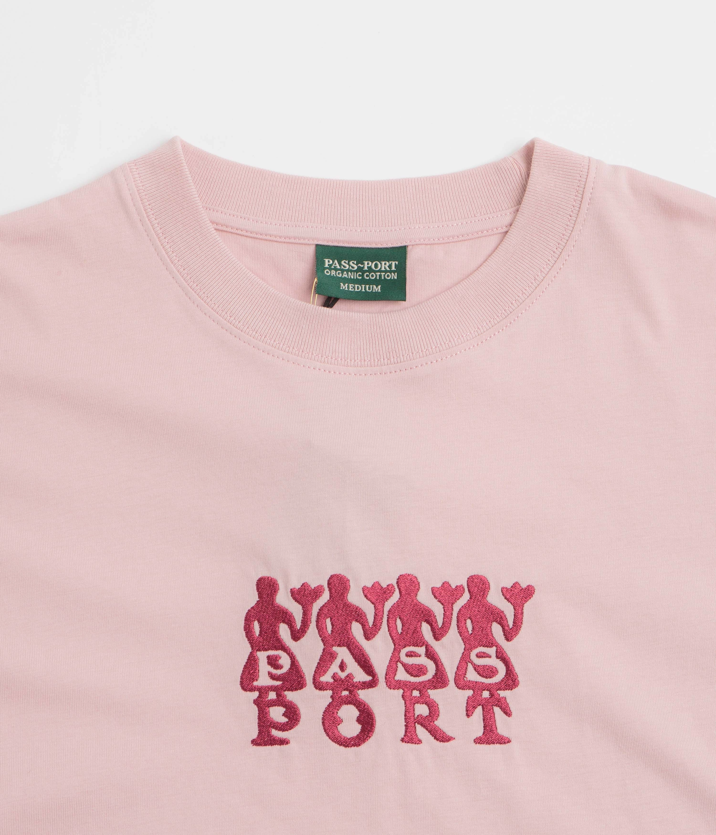 Pass Port 4 Flowers Organic T-Shirt - Dusty Pink NonIrritatingTags Seasonal Trend