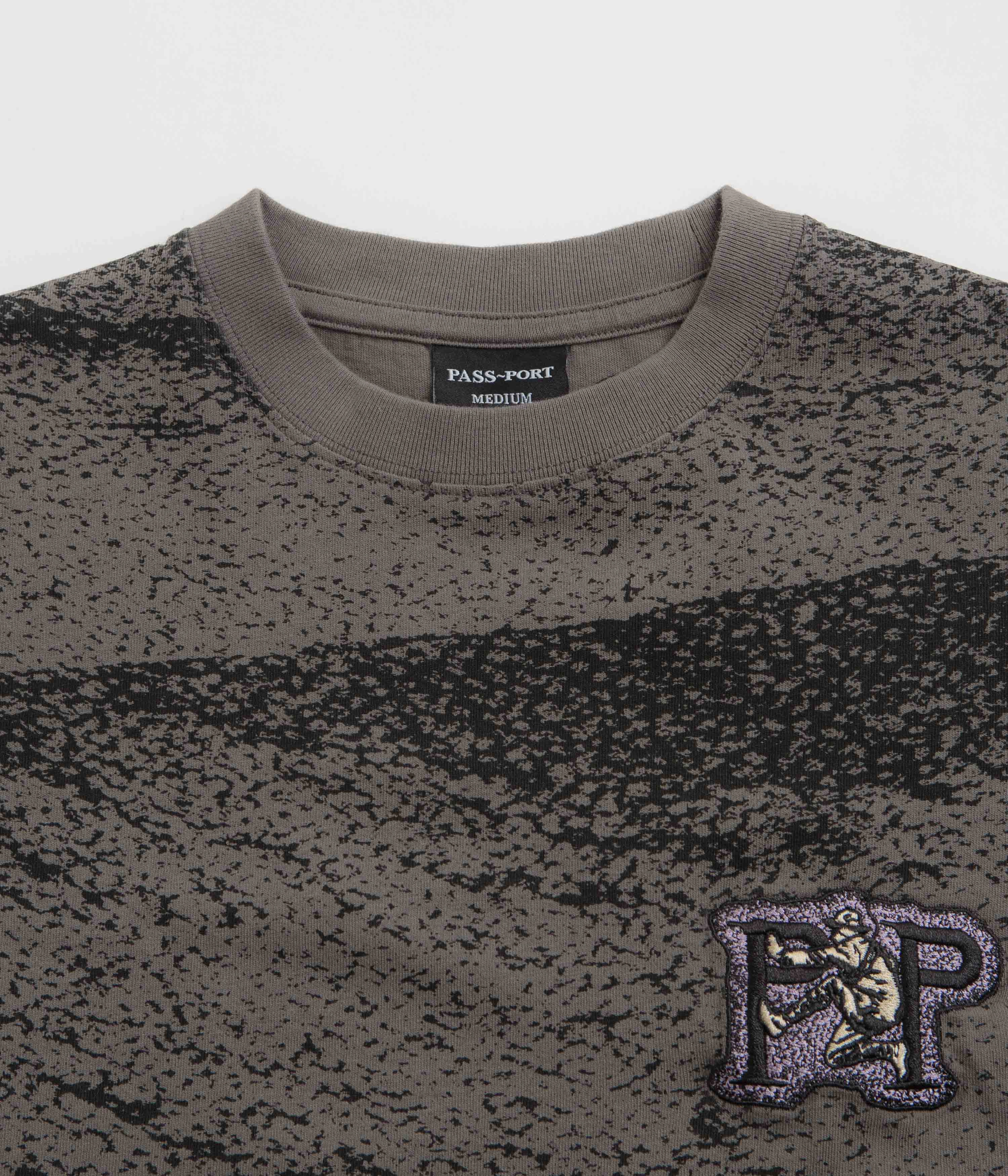 Pass Port Cave-In T-Shirt - Charcoal Sporty Comfort