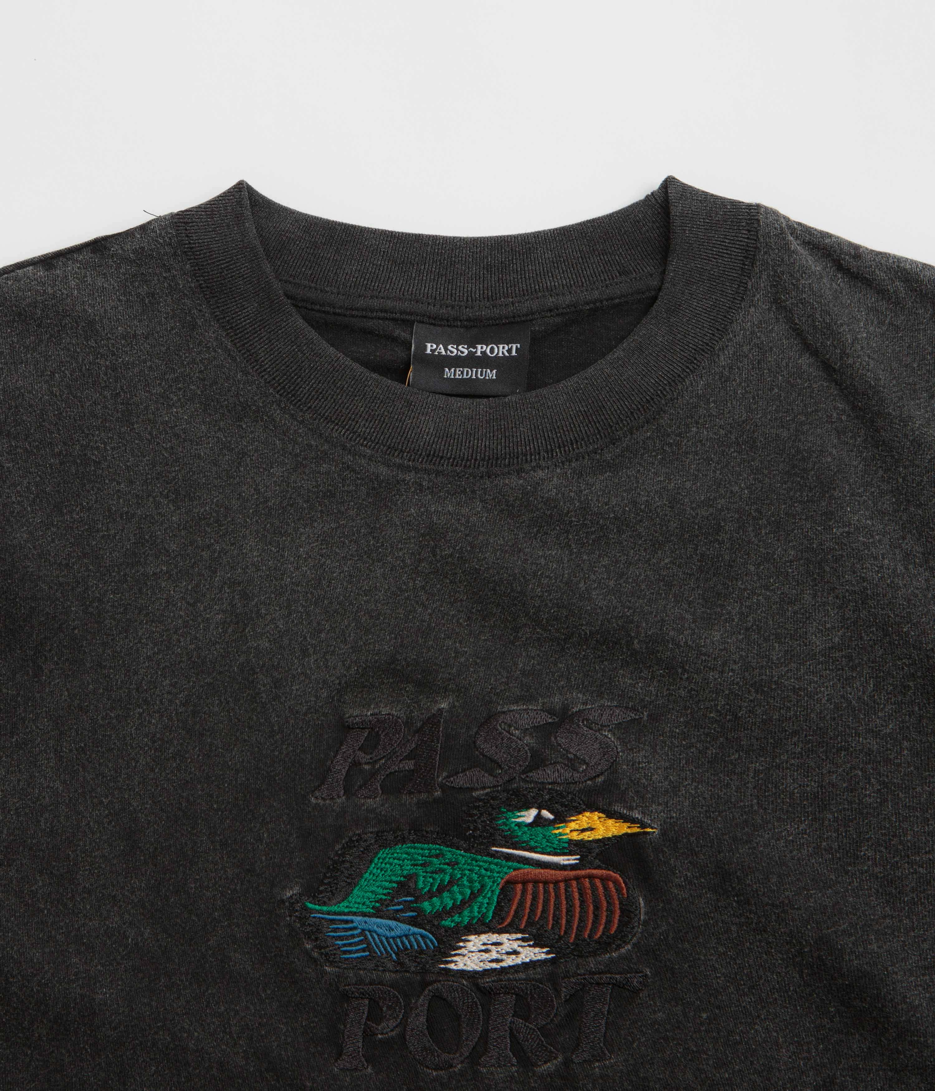 Comfy Fit Stylish and Fun Pass Port Fast Duck T-Shirt - Black Acid