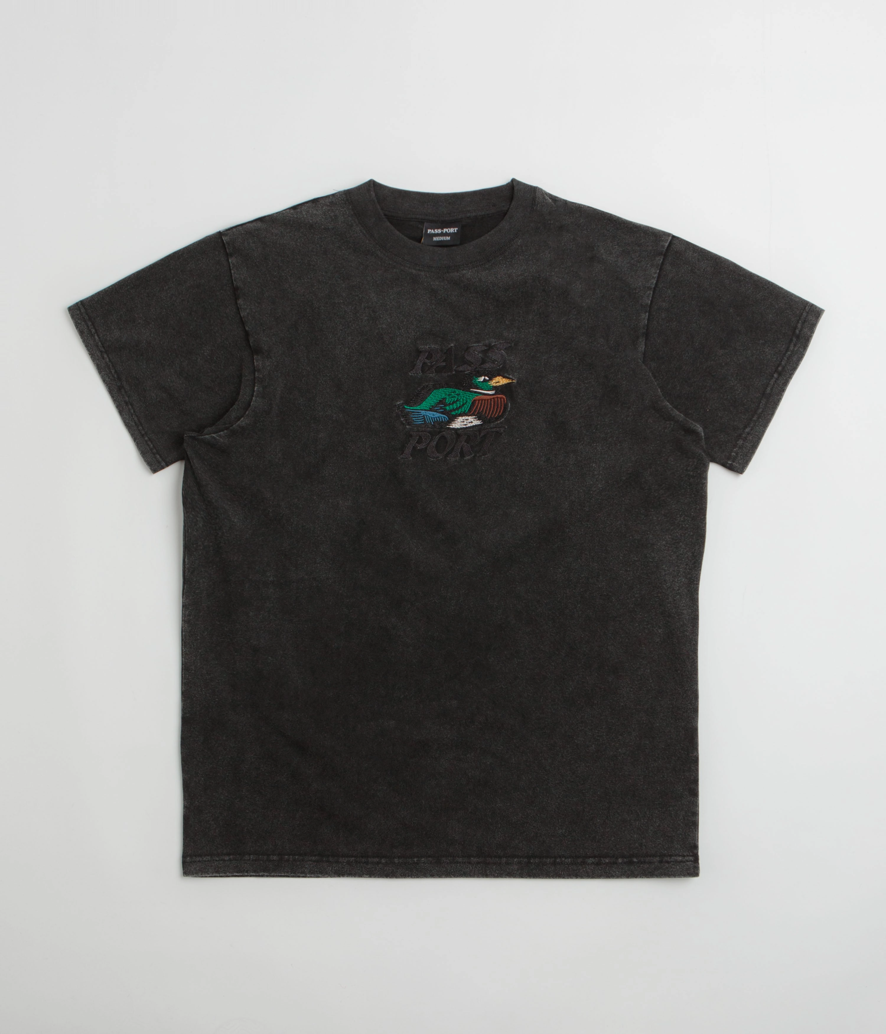 Pass Port Fast Duck T-Shirt - Black Acid Perfect Comfort Soft and Relaxed