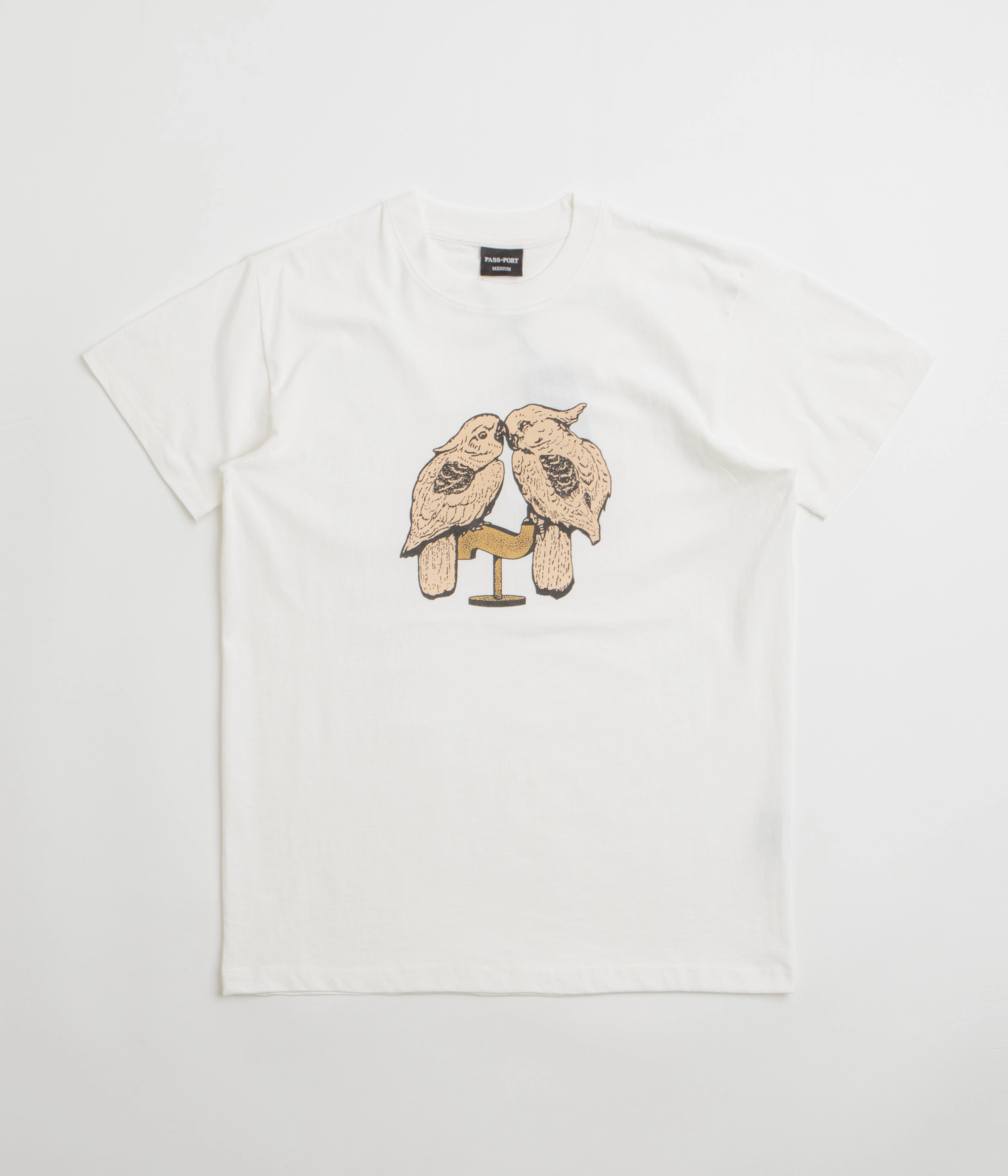 Fashionable Look Casual Essentials Wear Pass Port Nesting T-Shirt - White