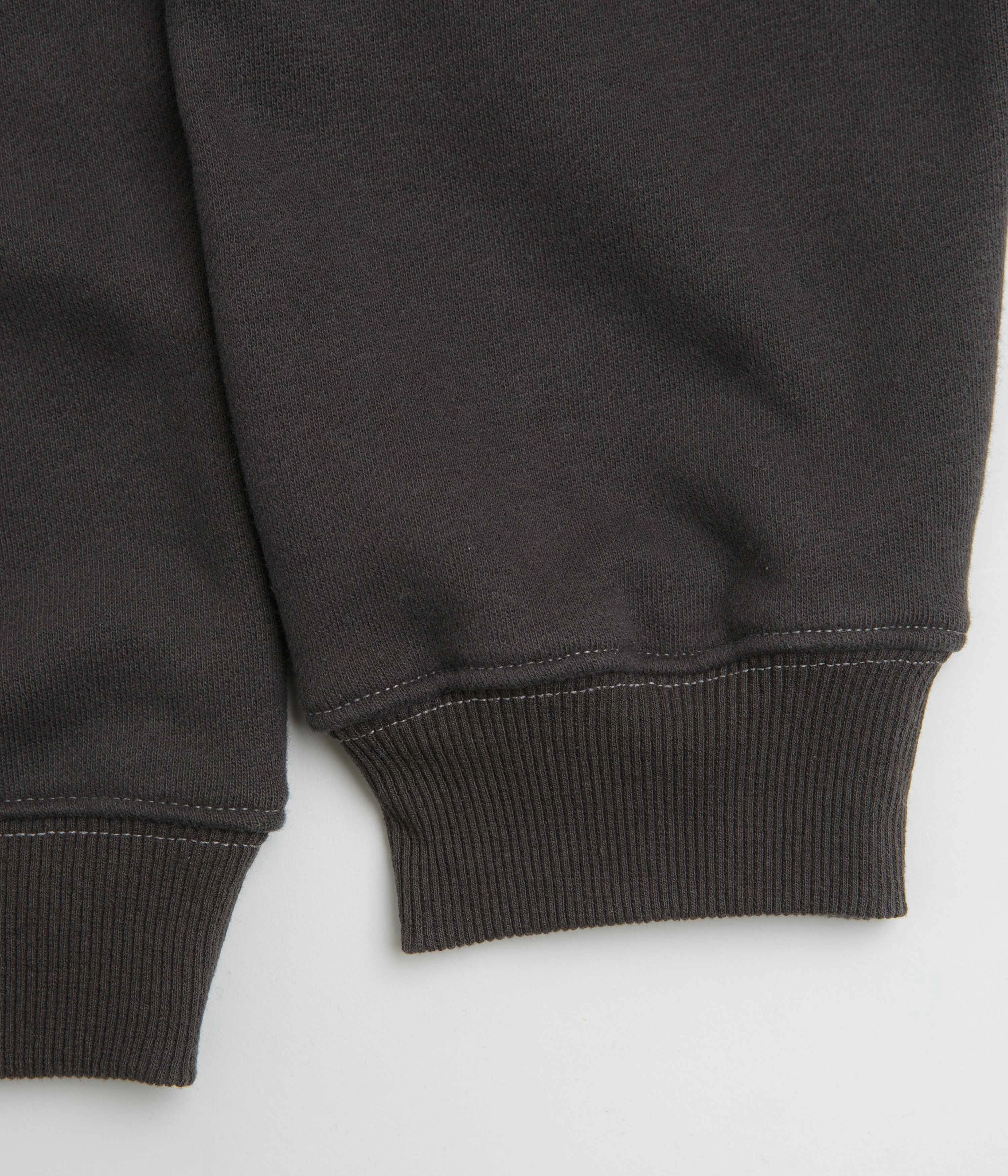 Stylish Fit side pocket Pass Port Official Organic Fleece Sweatshirt - Vintage Black