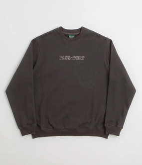 Pass Port Official Organic Fleece Sweatshirt - Vintage Black Modern Edge