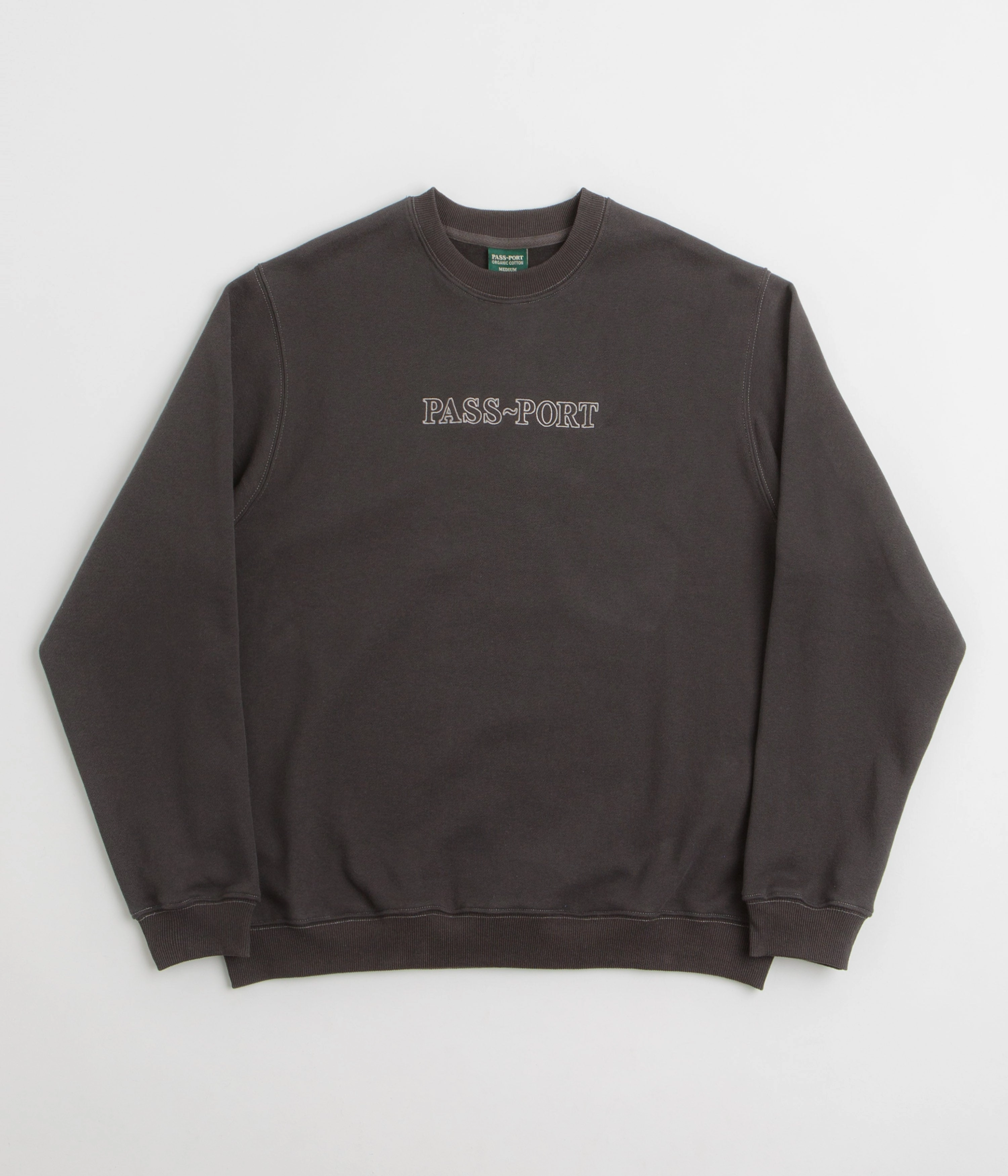 Pass Port Official Organic Fleece Sweatshirt - Vintage Black Modern Edge