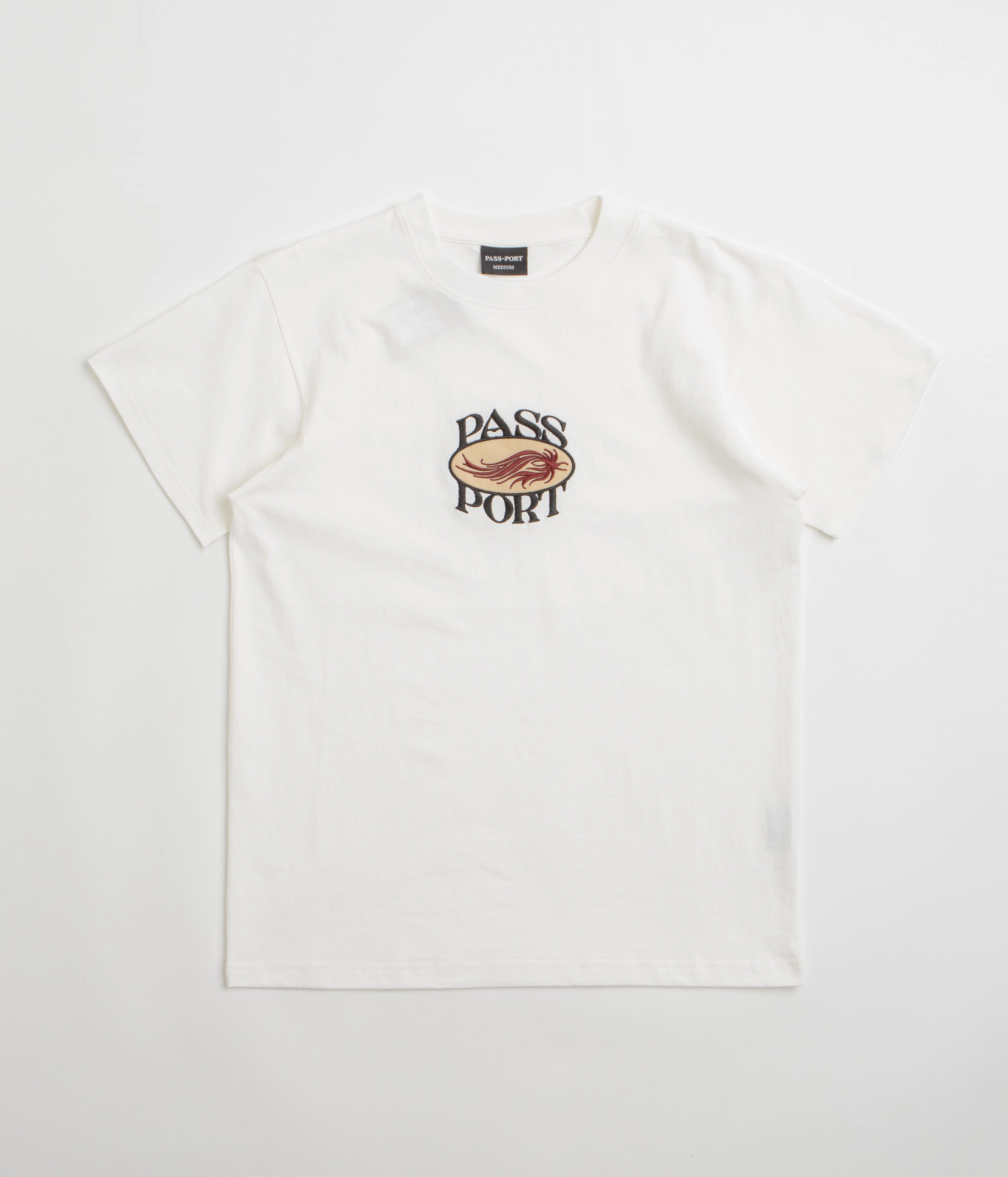Pass Port Sunspot T-Shirt - White Relaxed Fit Design