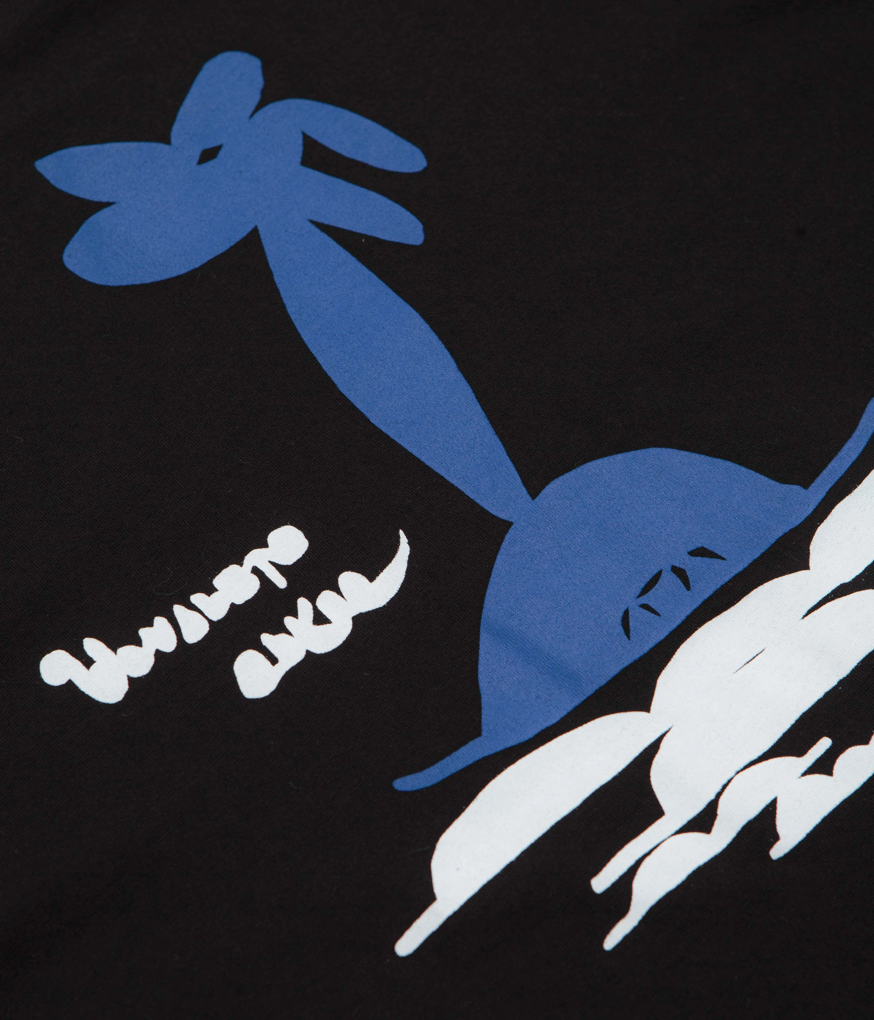 Trendy Vibes Garment Dyed Finish Pasteelo Can Art T-Shirt - Black