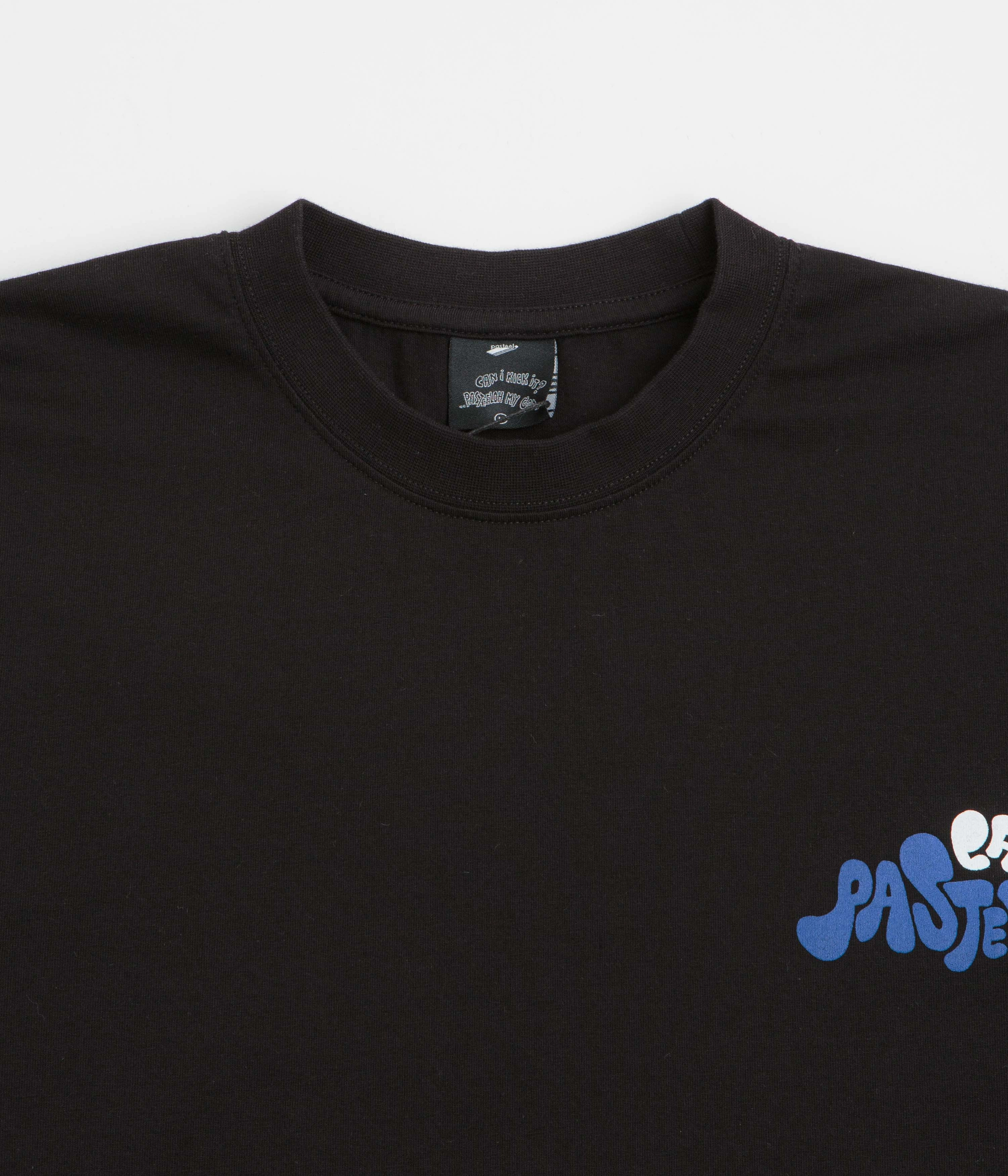 Pasteelo Can Art T-Shirt - Black Quick-Dry Fabric Cozy Comfort