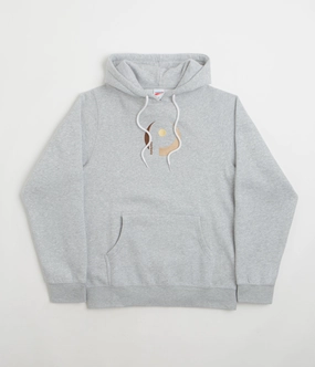 Pasteelo Embroidered Play Hoodie - Heather Grey Comfort core Low Carbon