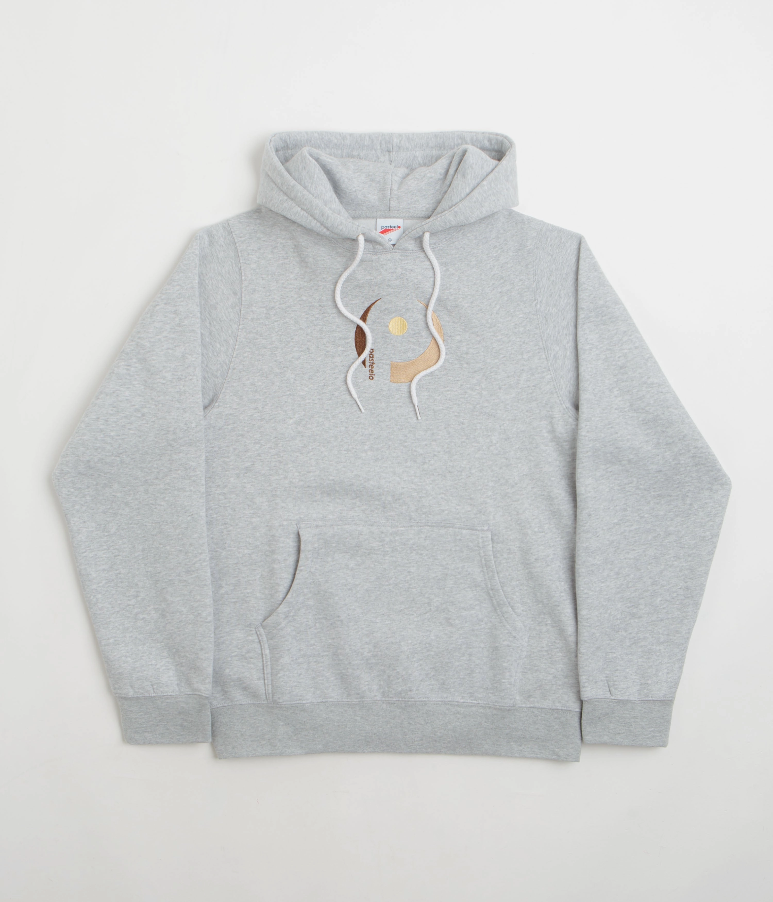 Pasteelo Embroidered Play Hoodie - Heather Grey Comfort core Low Carbon