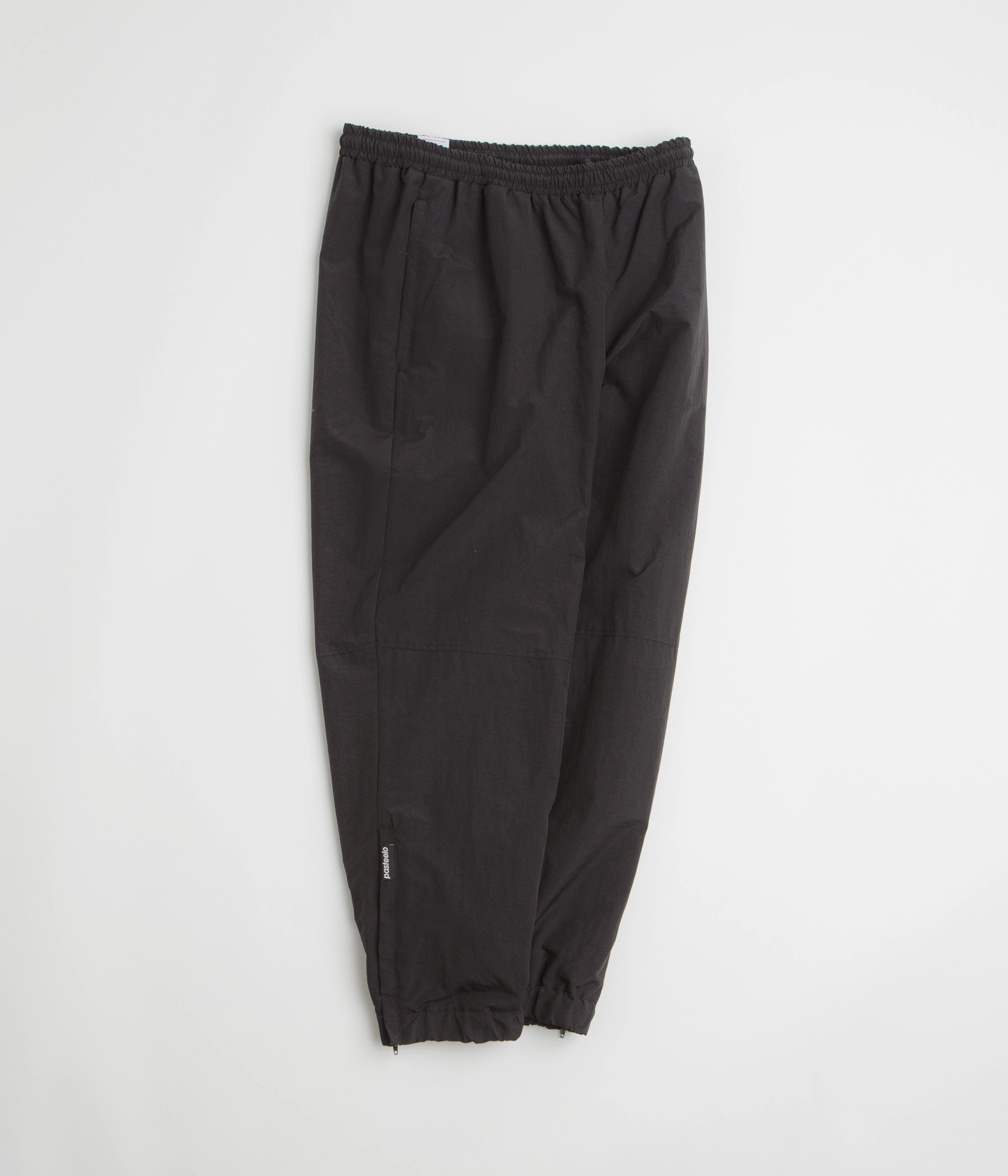 Corduroy texture QuickReleaseBuckle Pasteelo Sports Pants - Black