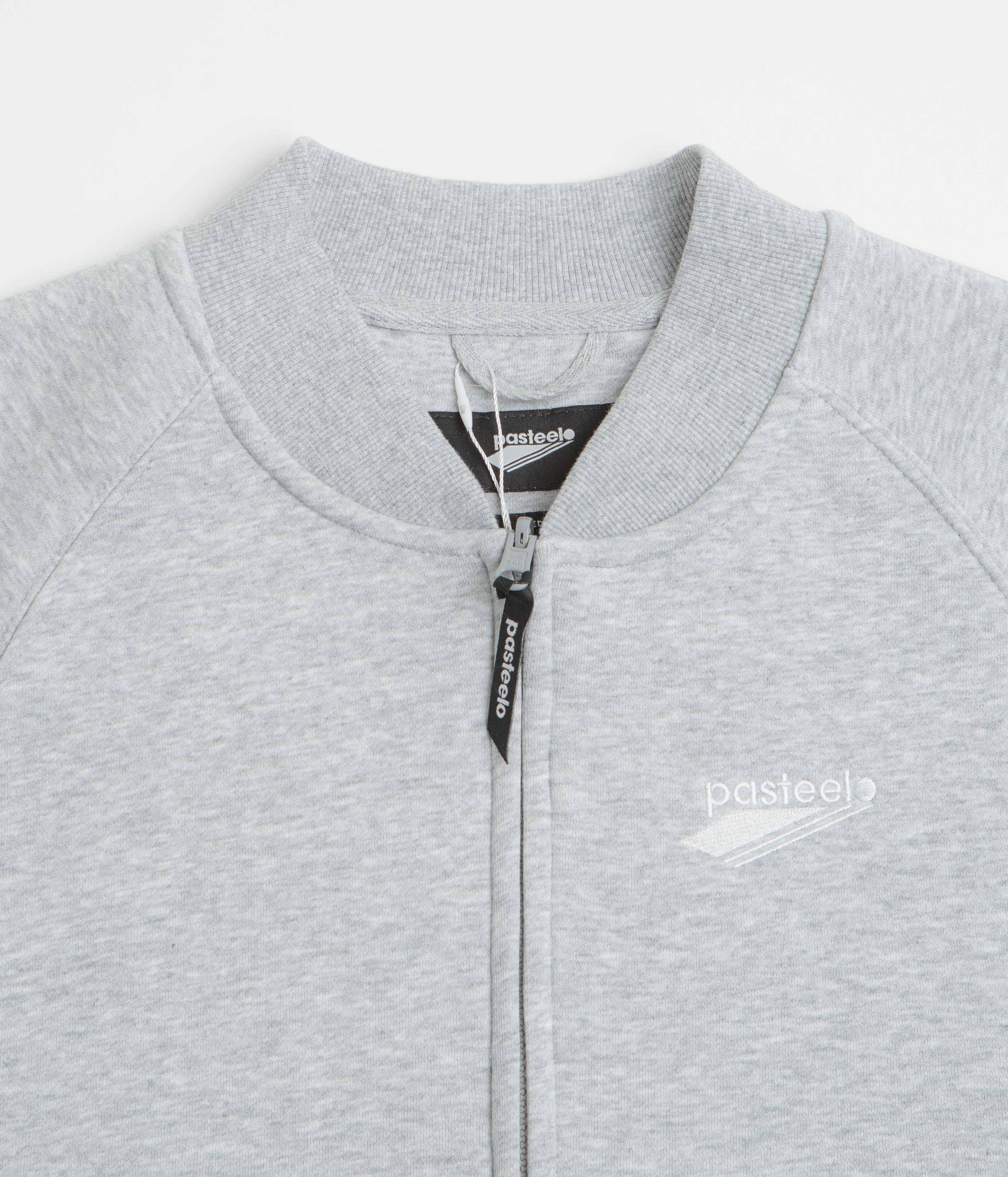 Comfortable Hoodie Pasteelo Zip Up Trainer Sweatshirt - Heather Grey