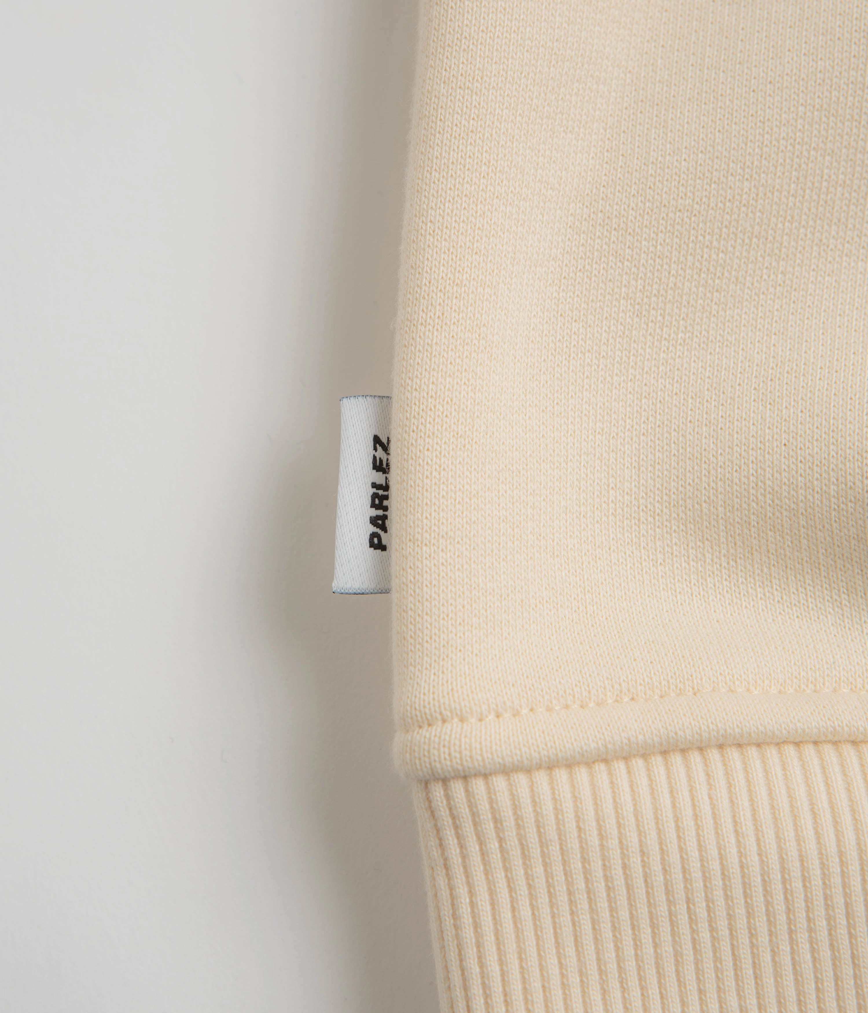 Parlez Benito Hoodie - Ecru Durable Yarn cleaning outfit