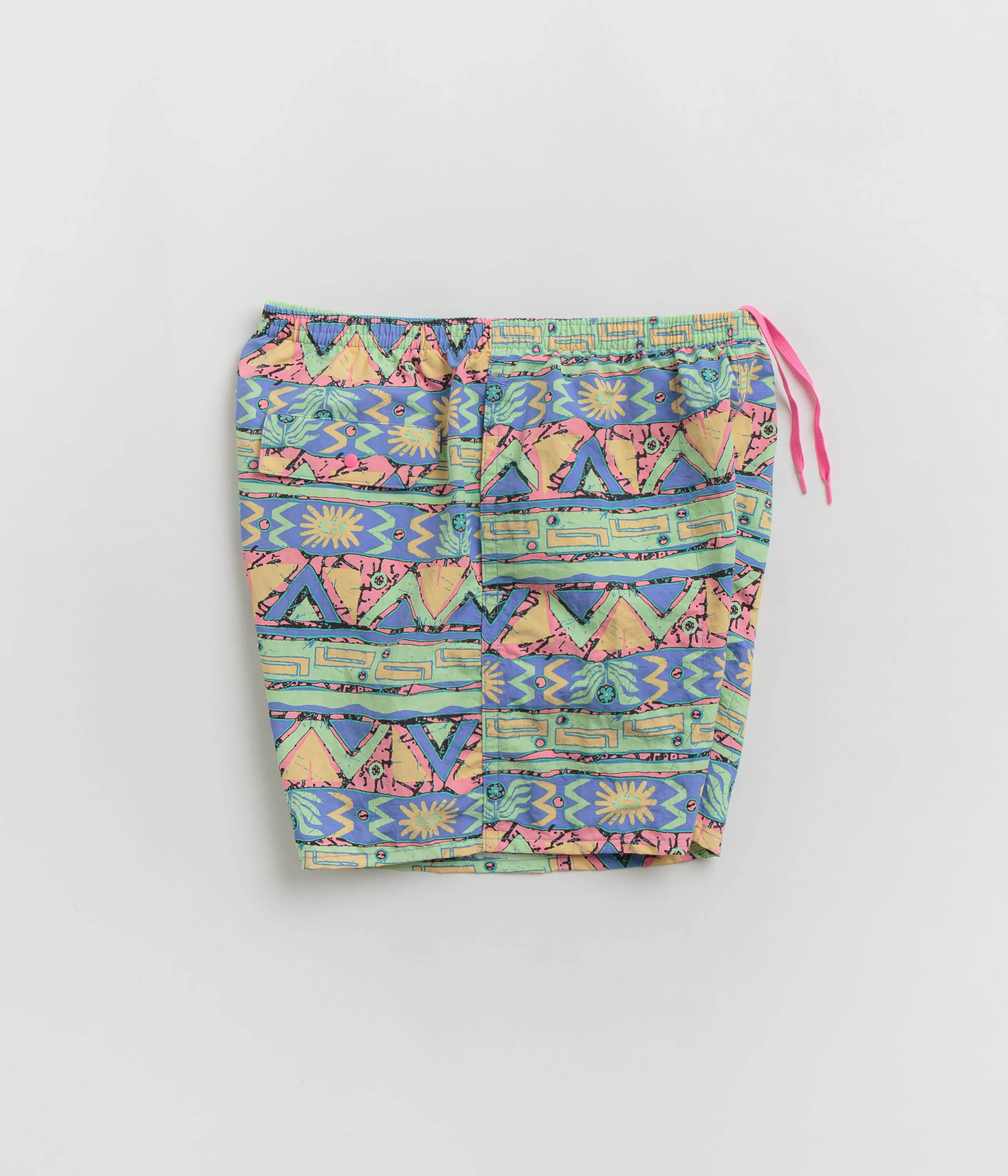 Patagonia Baggies 5" Shorts - High Hopes Geo: Salamander Green Flexible Cut Golf shorts