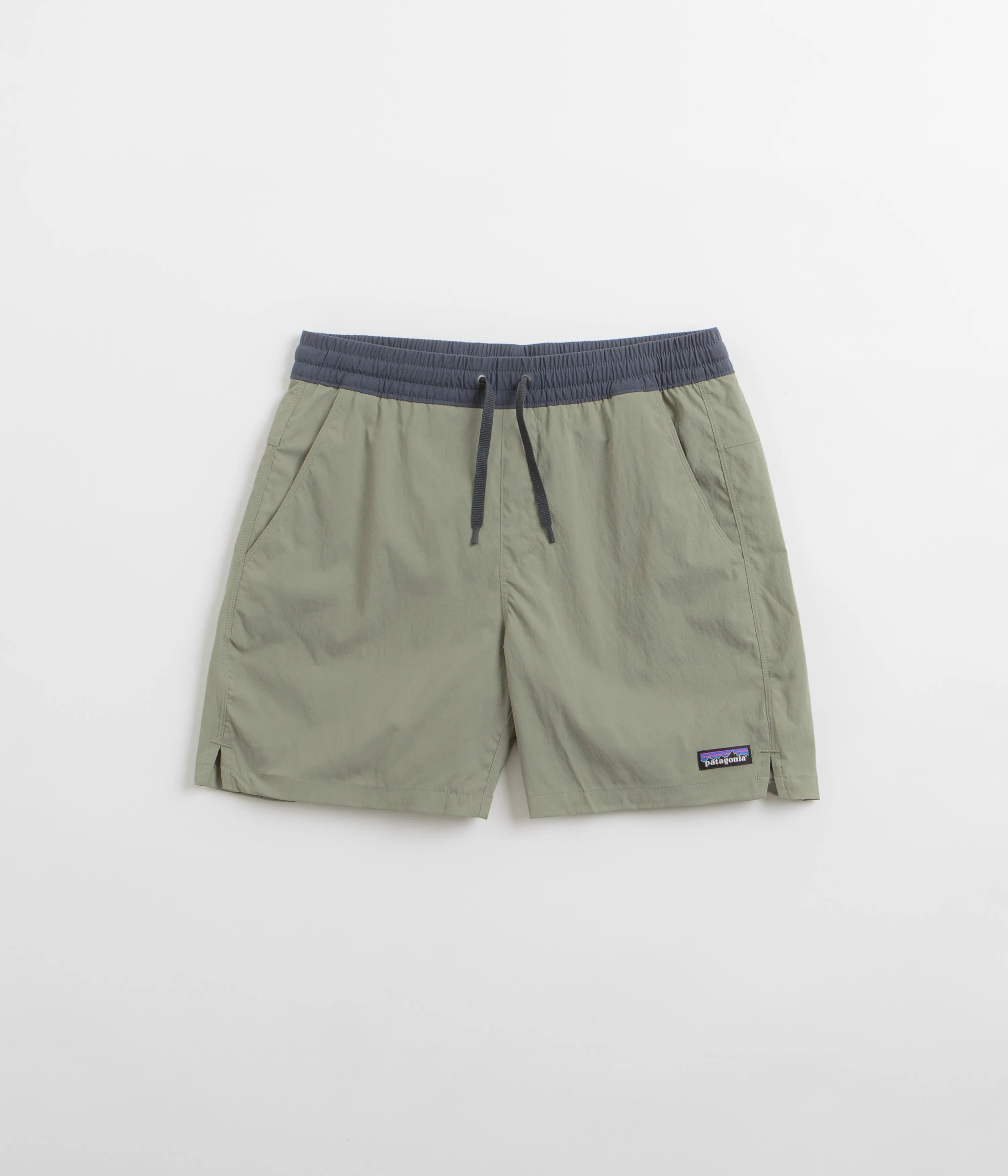 button-down look Patagonia Baggies Lights 6" Shorts - River Rock Green
