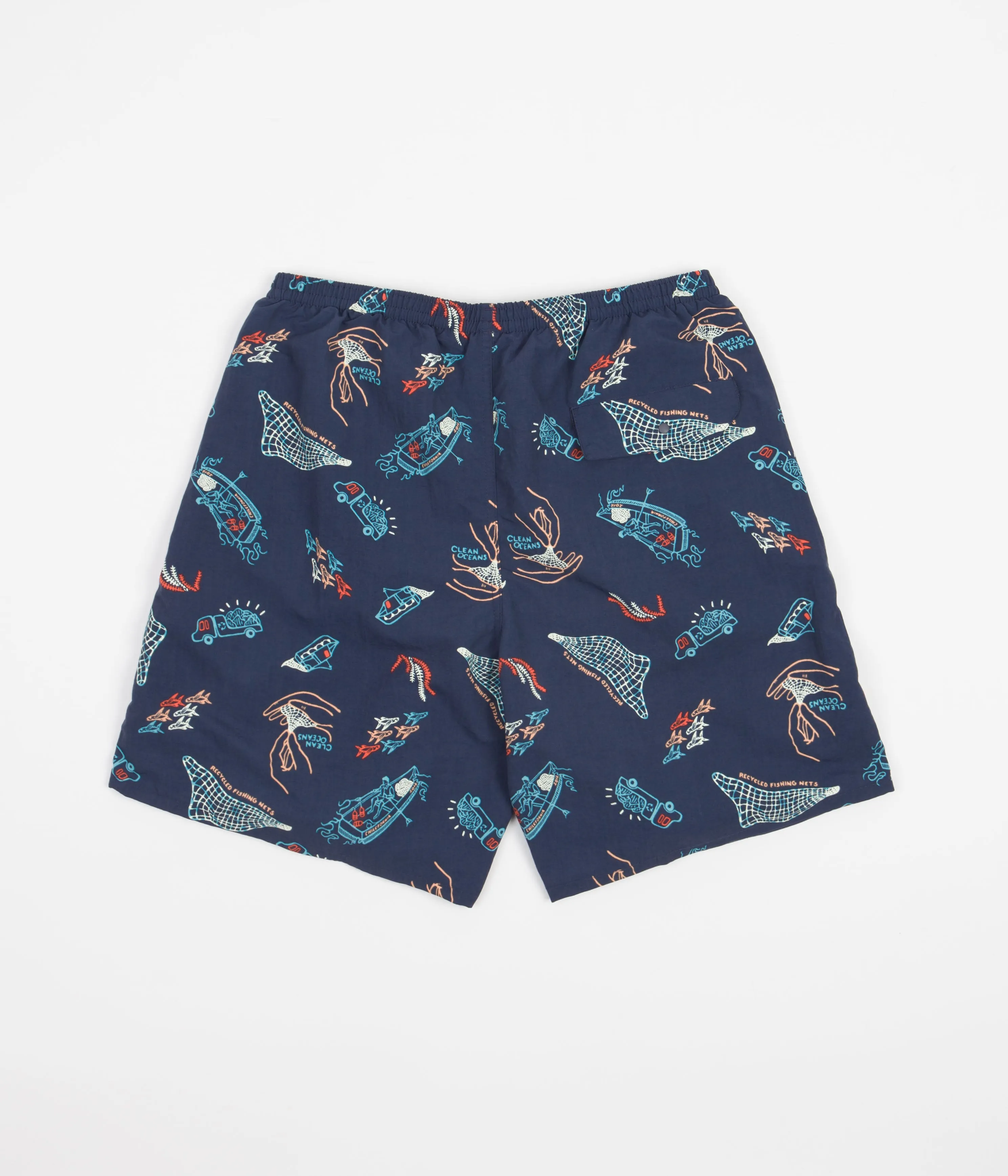 Patagonia Baggies Longs 7" Shorts - Clean Currents: Tidepool Blue City Shorts