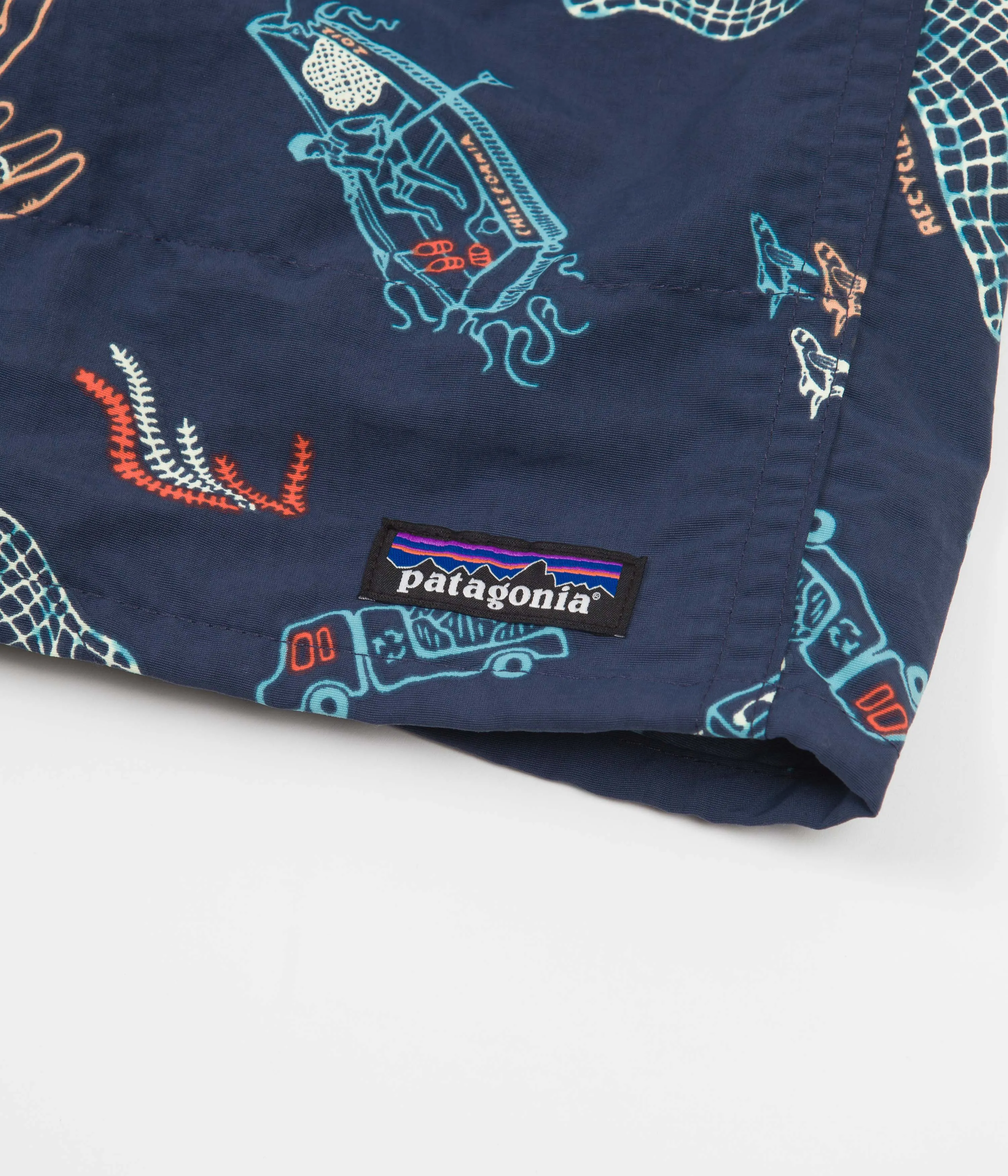 Formal Wear cycling attire Patagonia Baggies Longs 7" Shorts - Clean Currents: Tidepool Blue