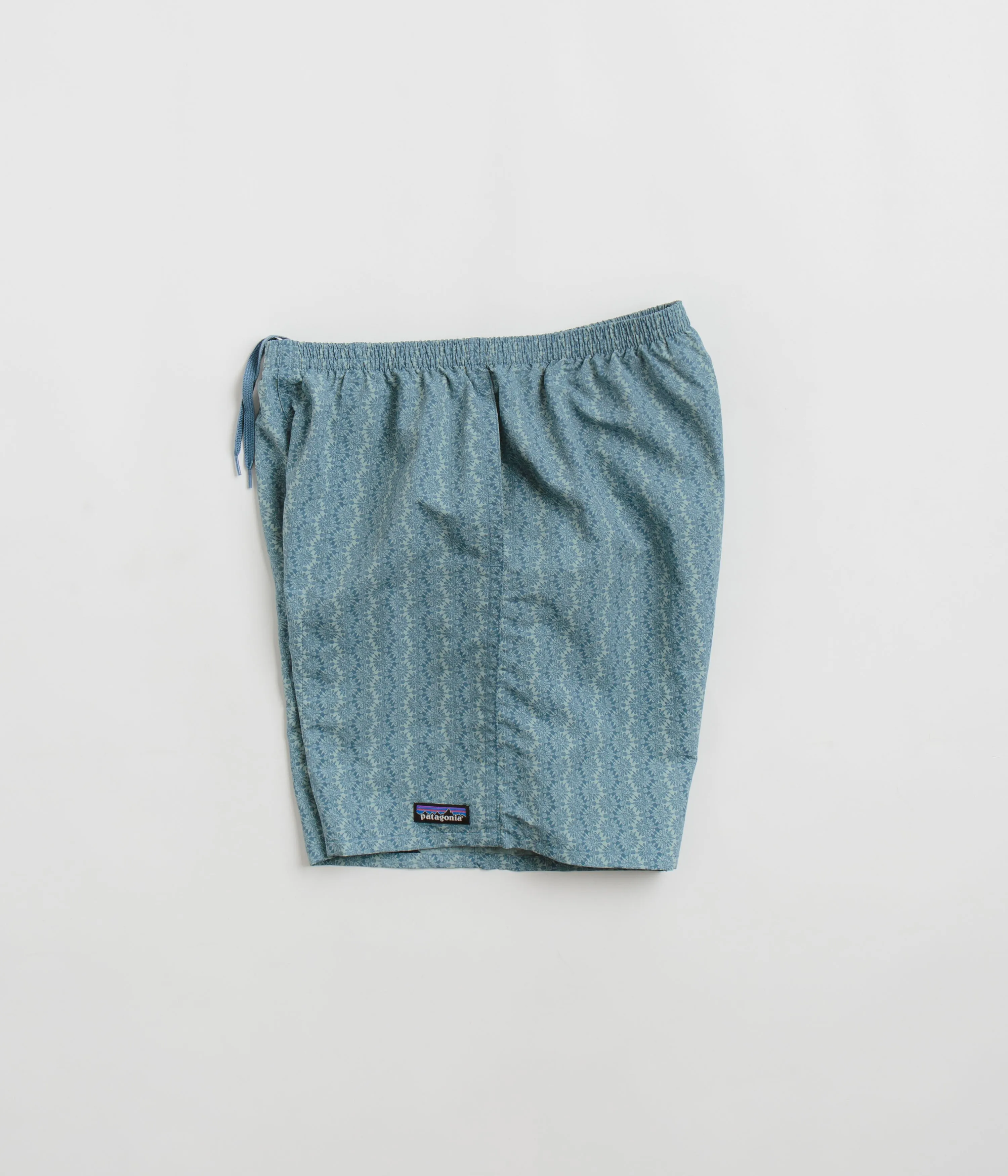 Antibacterial Patagonia Baggies Longs 7" Shorts - Kaleidoscope: Still Blue