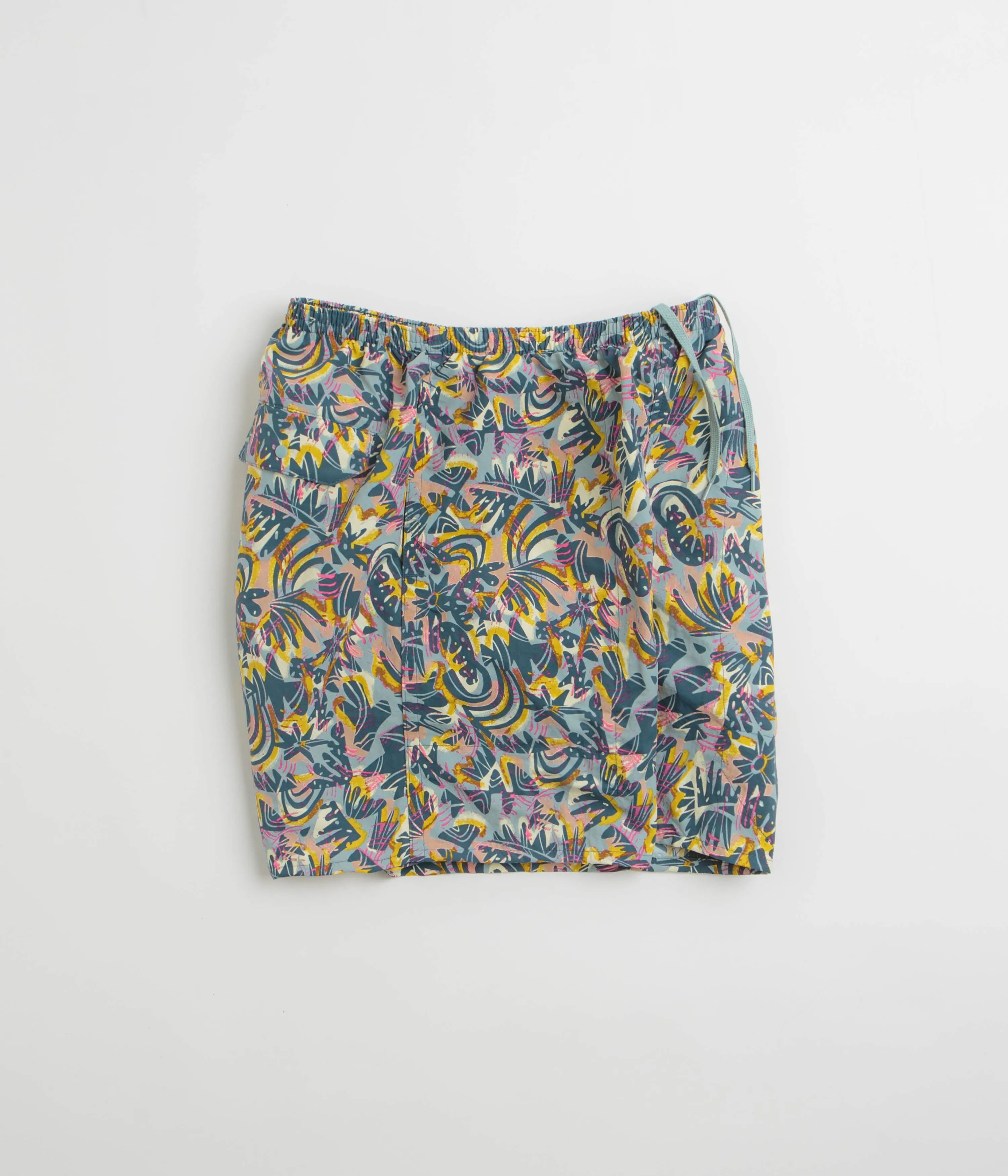 Patagonia Baggies Longs 7" Shorts - Wild Botanist: Tidal Teal Fashion Fit Trendy Look