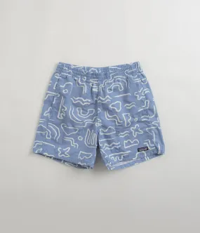 Patagonia Funhoggers Shorts - Channel Islands: Vessel Blue Tailored Cut art industry