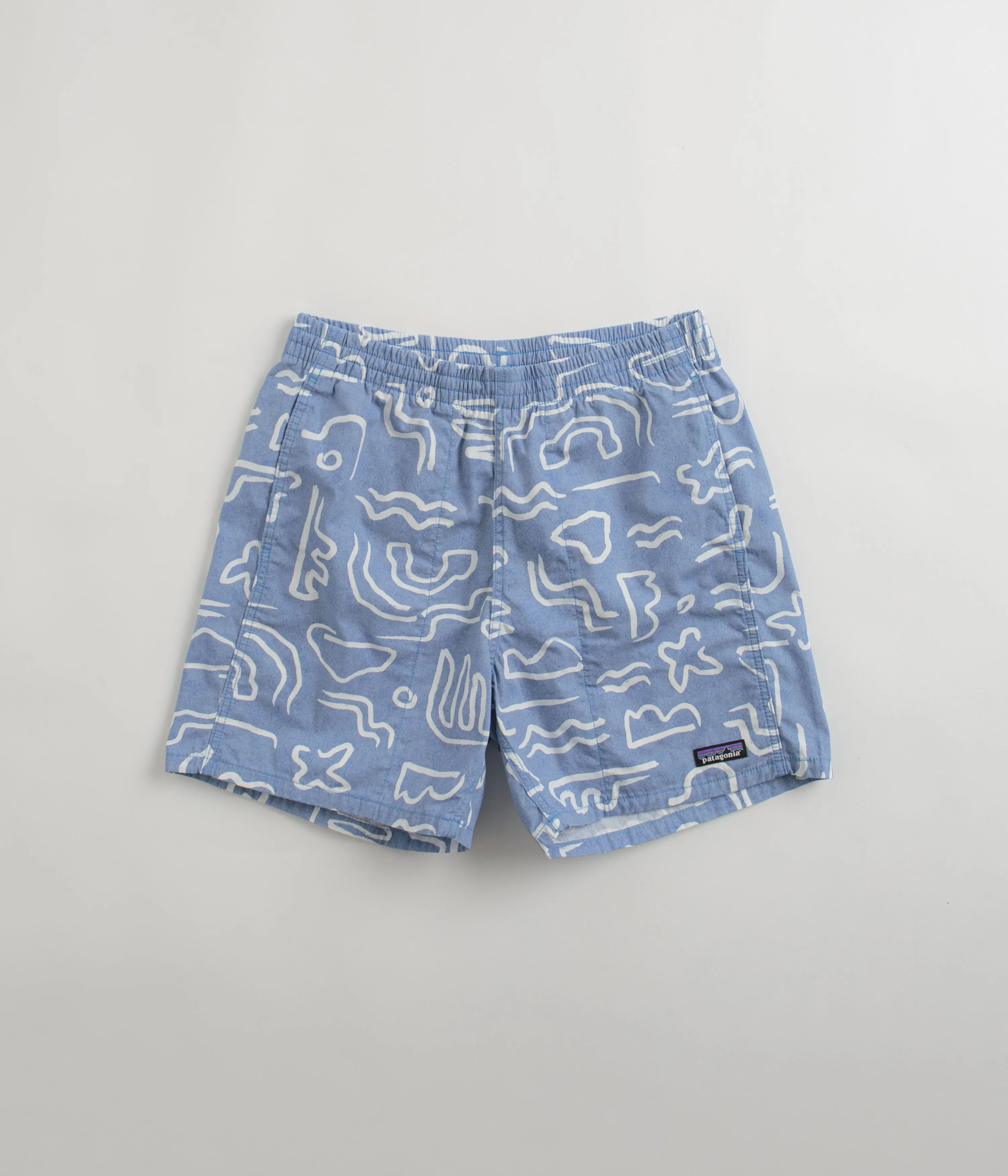 Patagonia Funhoggers Shorts - Channel Islands: Vessel Blue Tailored Cut art industry