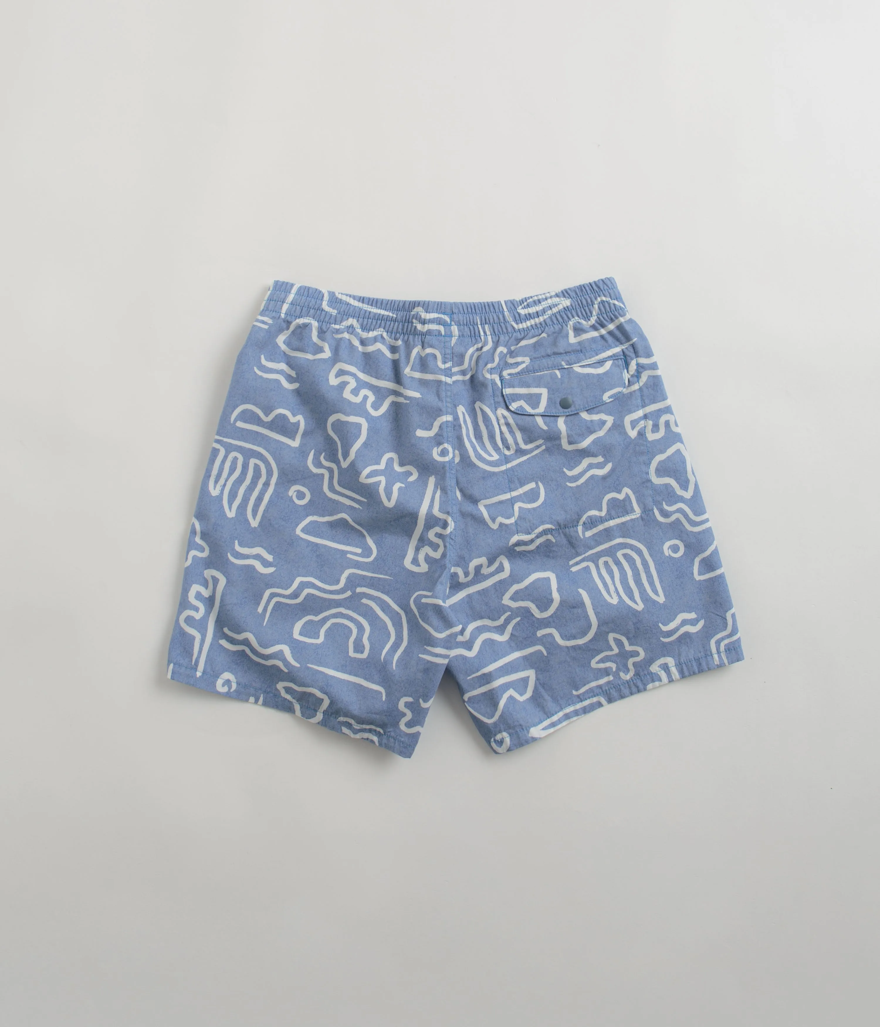 Eco friendly materials High Waist Patagonia Funhoggers Shorts - Channel Islands: Vessel Blue