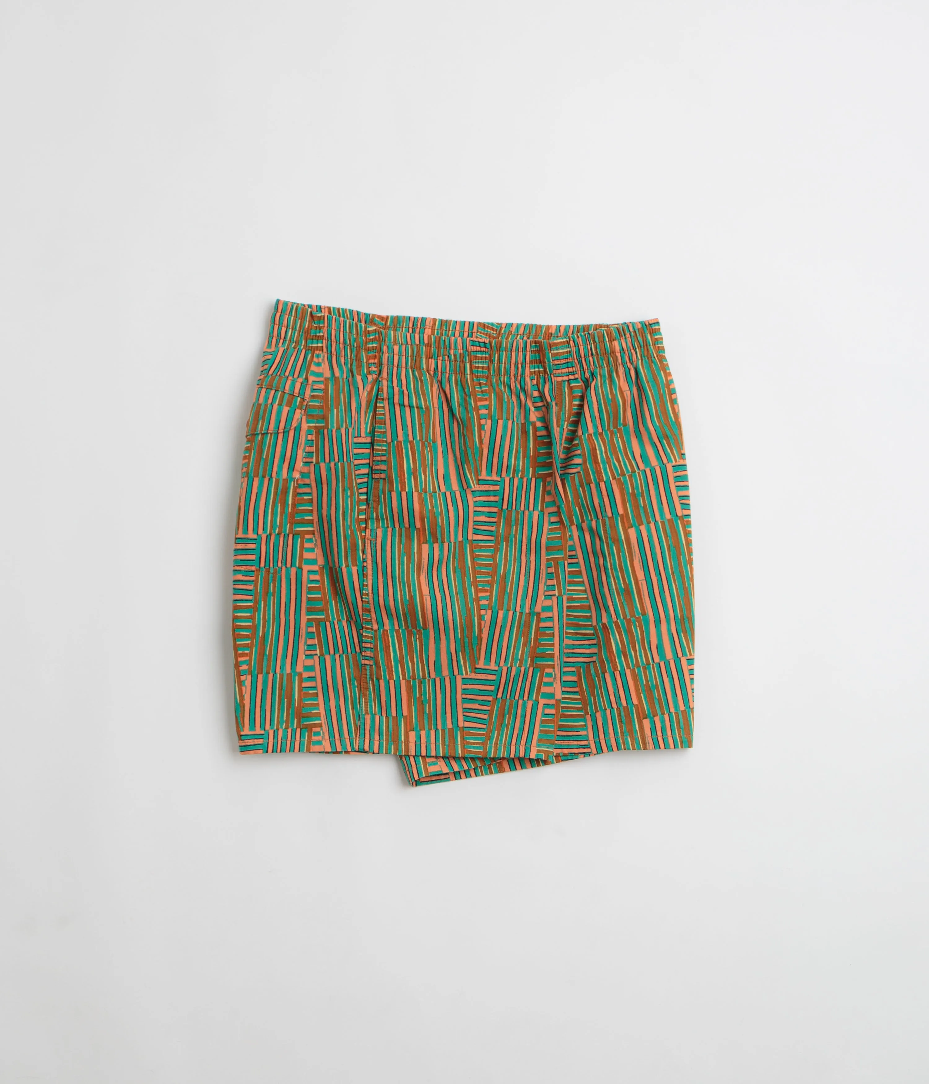 Patagonia Funhoggers Shorts - Quilty Fitz: Heartleaf Green Basic Stretch
