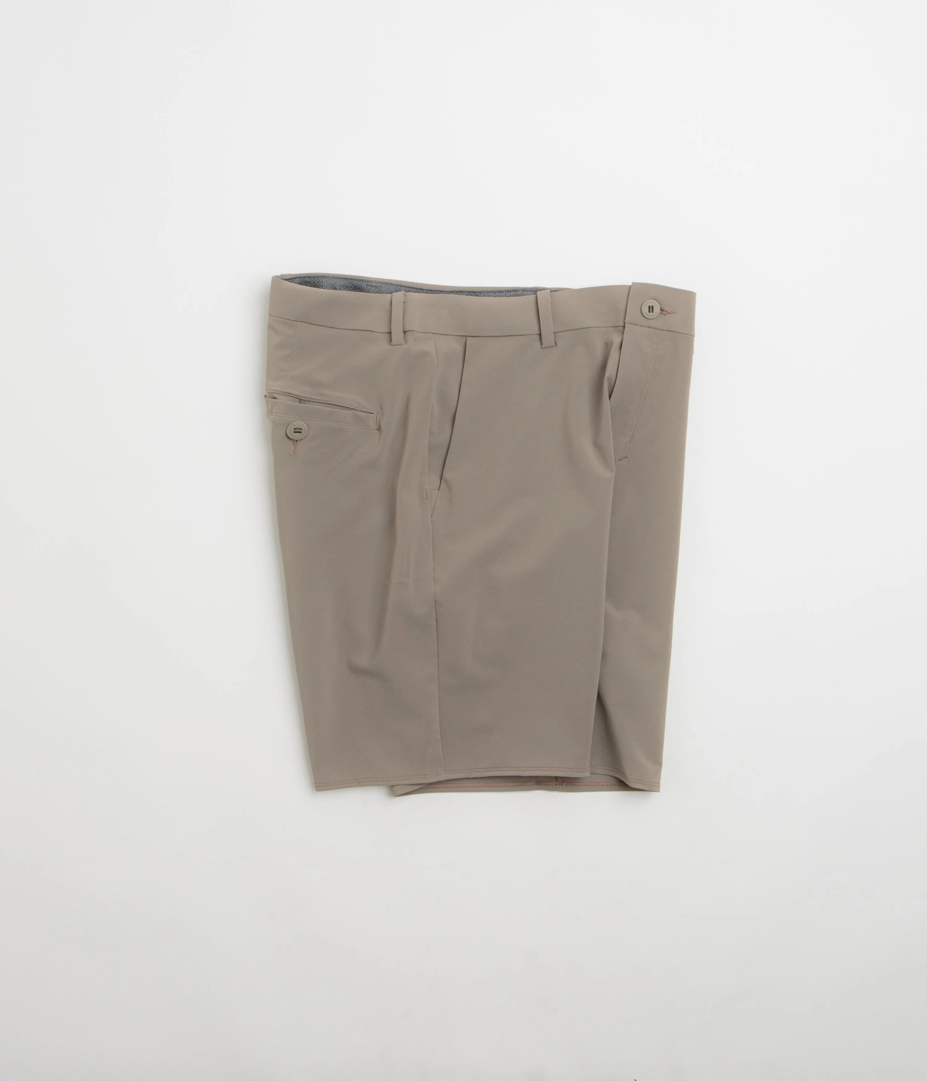 Layered Cuff Design Anti-bacterial Patagonia Hydropeak Hybrid Walk 18" Shorts - Wing Grey