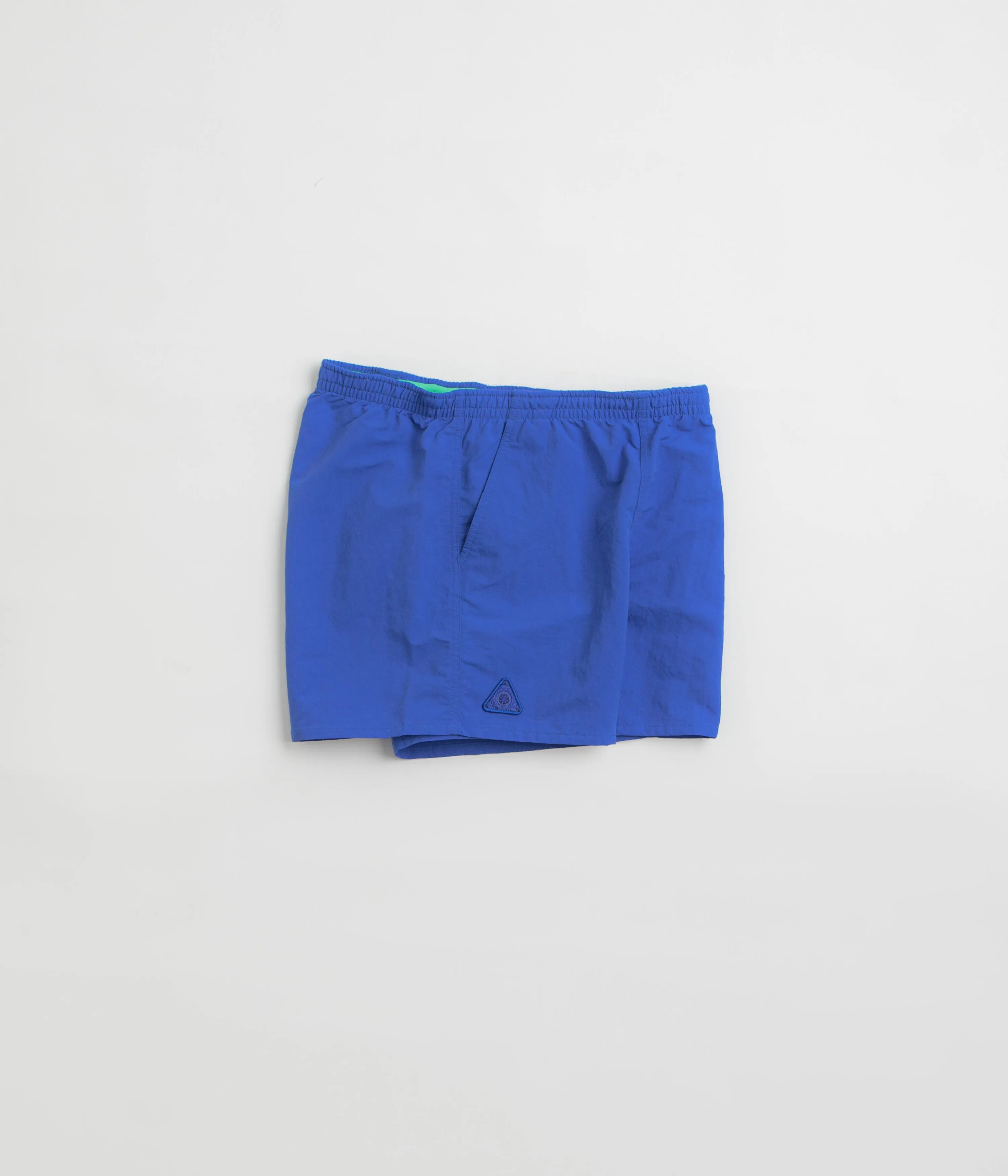 Crisp Texture Geometric Pattern Patagonia Womens Baggies 5" Shorts - Eddy Blue