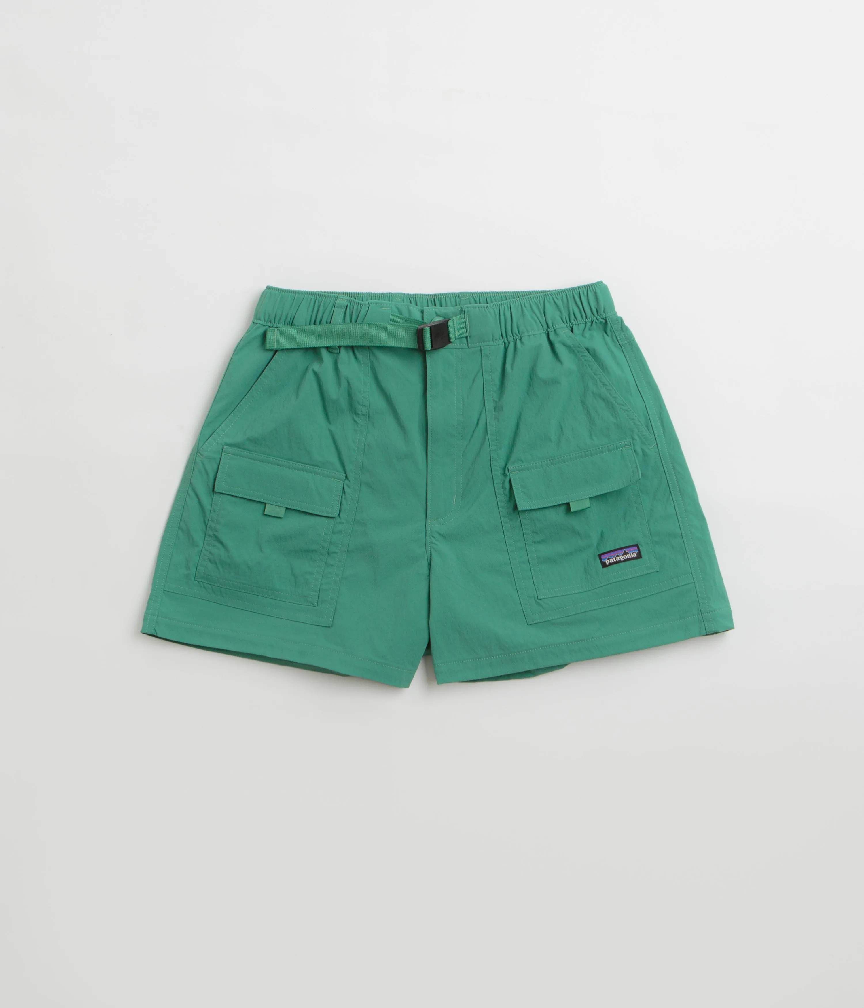 Patagonia Womens Outdoor Everyday Shorts - Heartleaf Green Odor Lock Technology