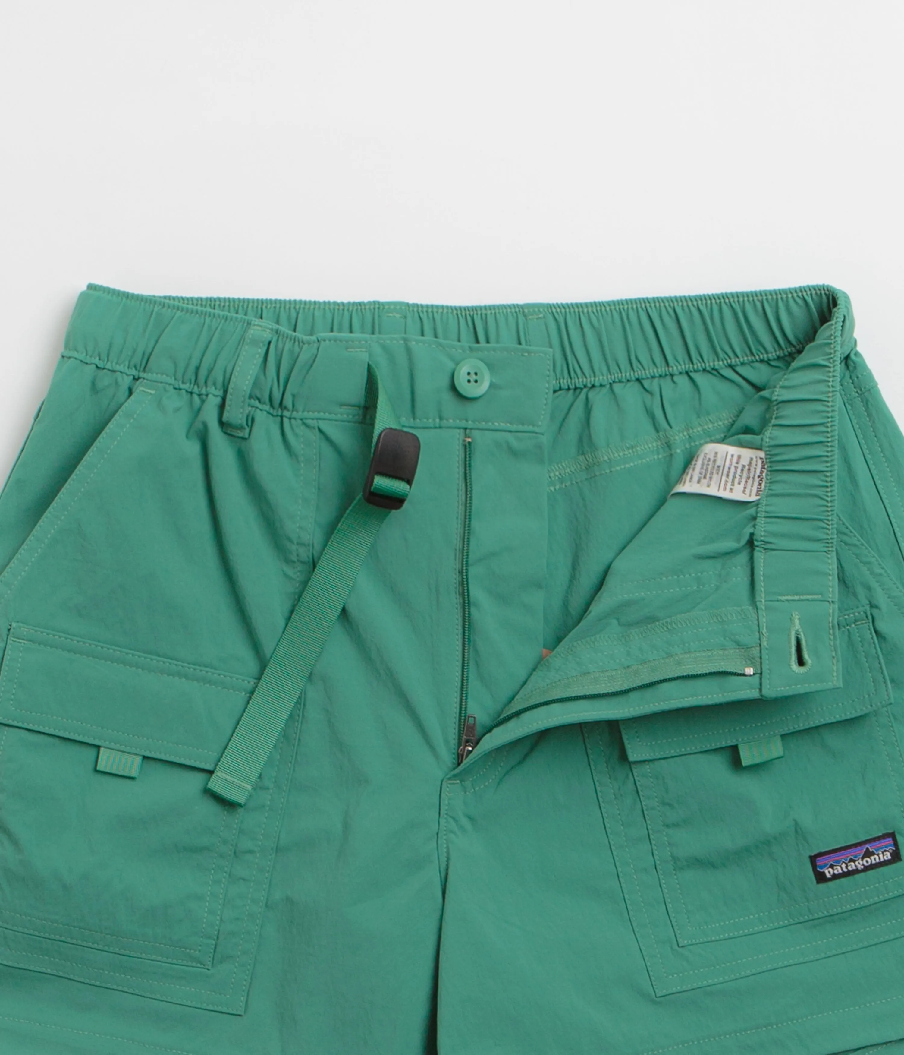 Patagonia Womens Outdoor Everyday Shorts - Heartleaf Green Quick Release Fasteners Fresh Day