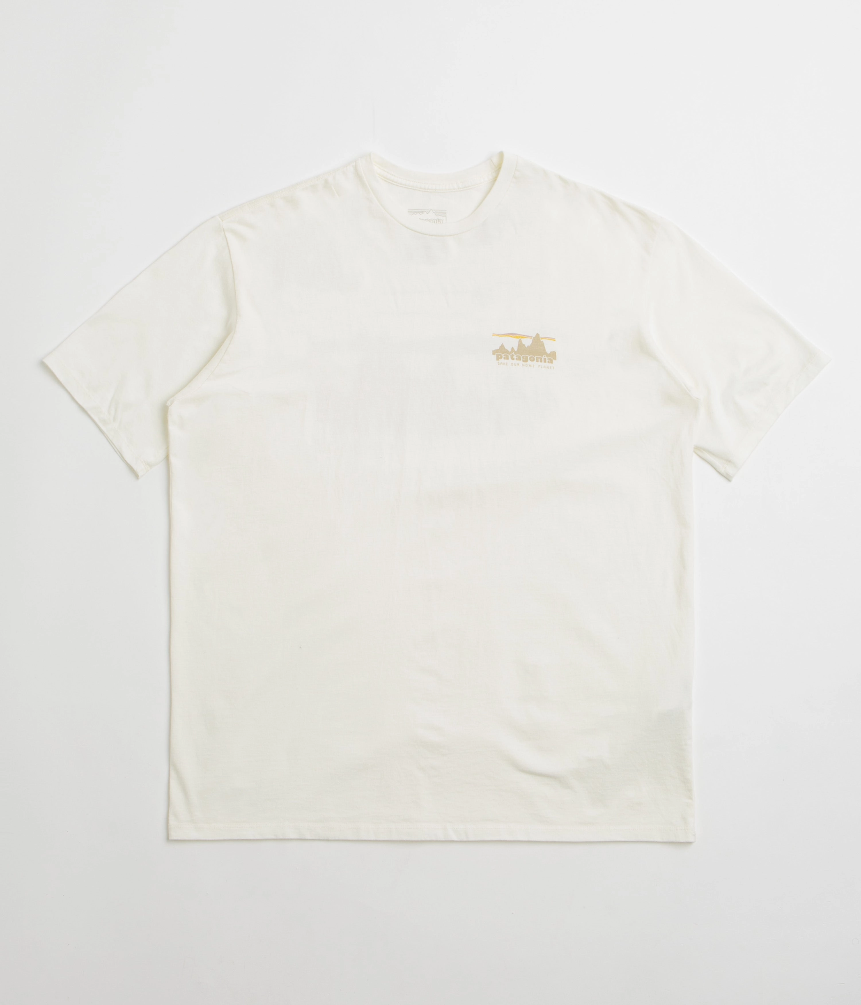 cotton material Patagonia 73 Skyline Organic T-Shirt - Birch White