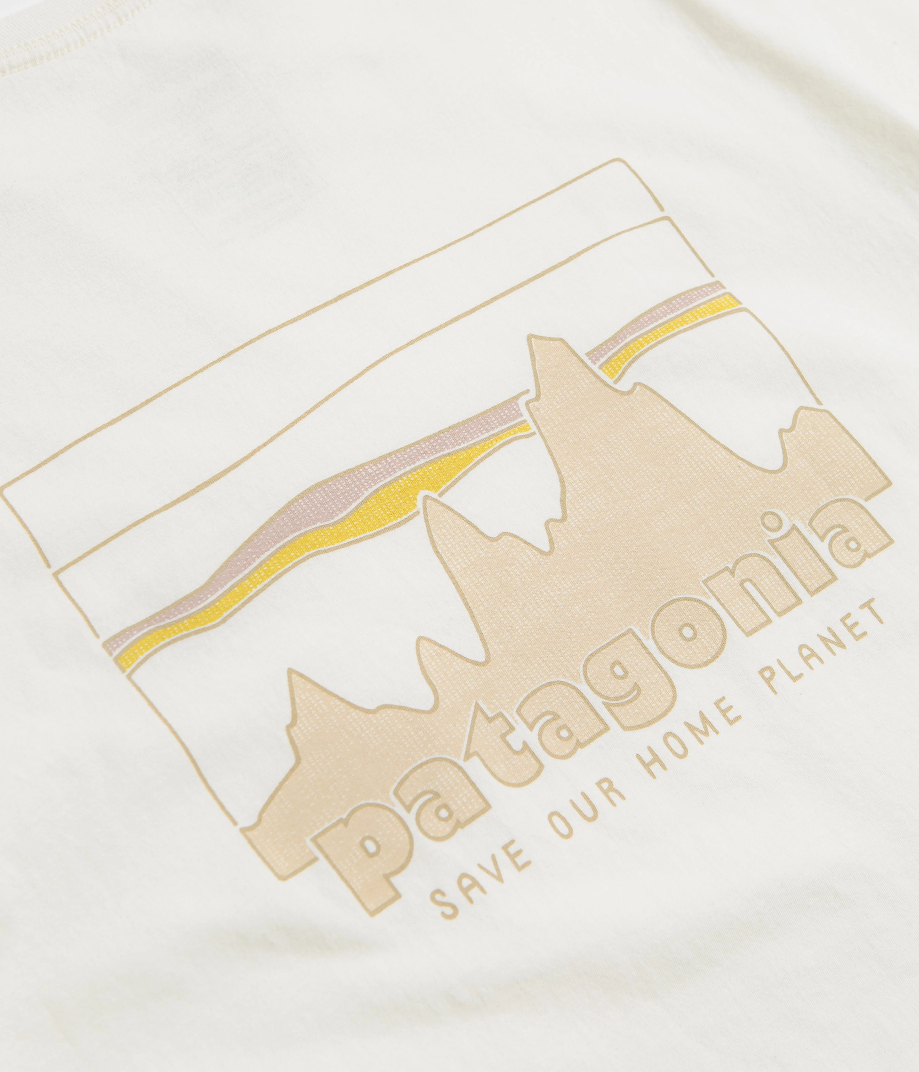 Patagonia 73 Skyline Organic T-Shirt - Birch White Soft & Smooth Urban Casual