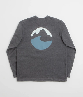 Patagonia Applied Imagination Wildrise Crewneck Sweatshirt - Ink Black Trend Focus Thin