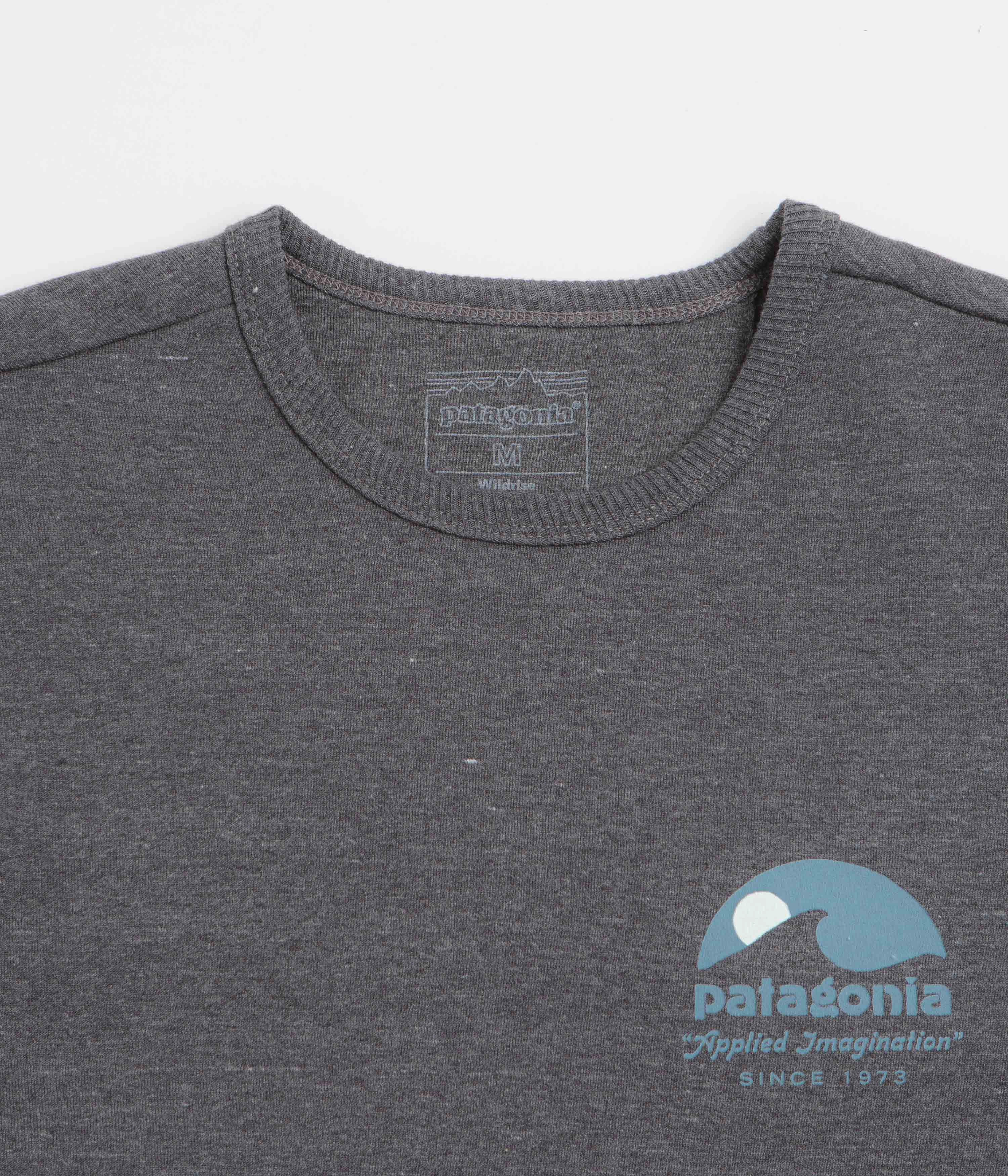 Patagonia Applied Imagination Wildrise Crewneck Sweatshirt - Ink Black Layered Style Smart Design
