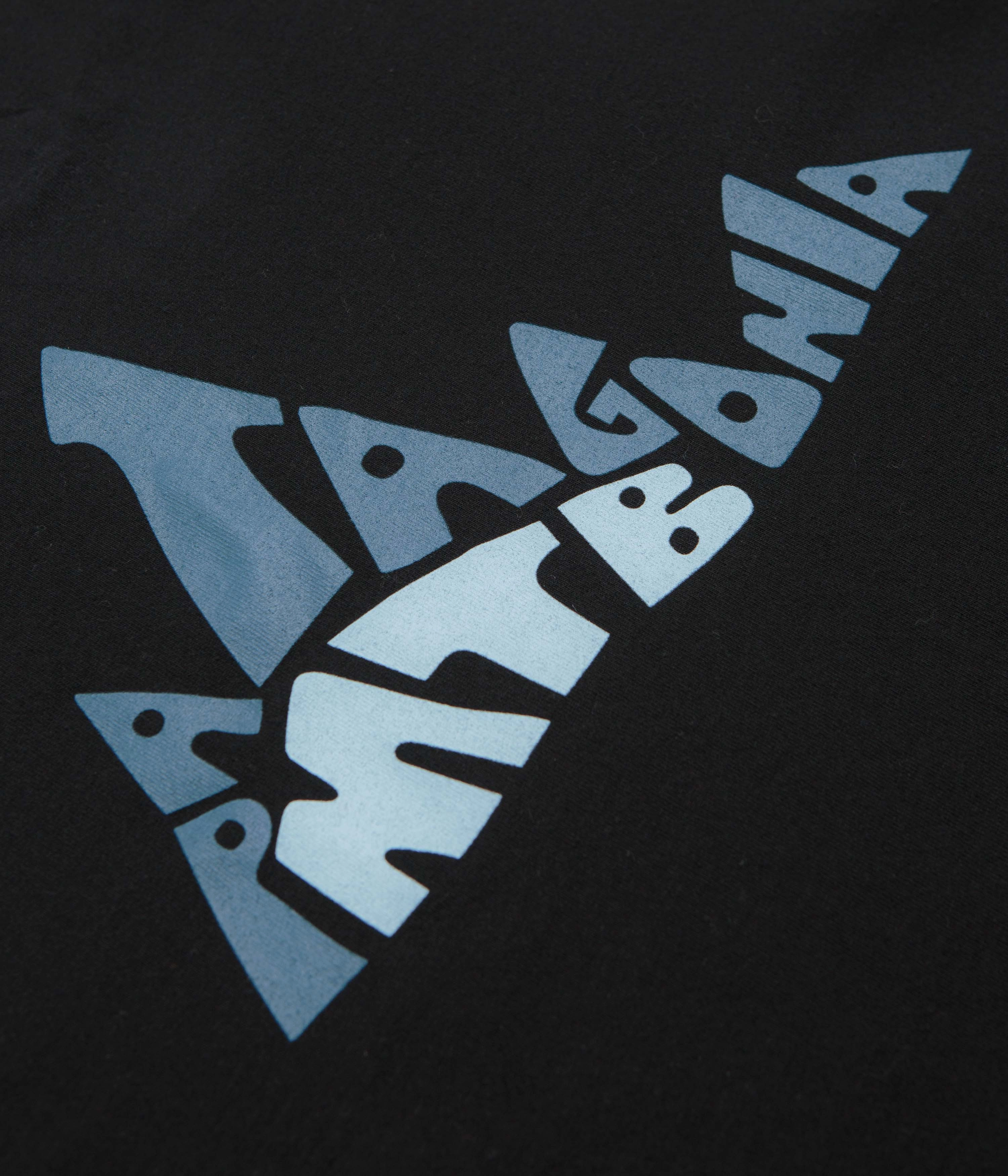 Beaded details Patagonia Berm Logo Responsibili-Tee T-Shirt - Black