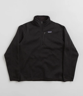 Style Boost Performance Layer Patagonia Better Sweater 1/4 Zip Sweatshirt - Black