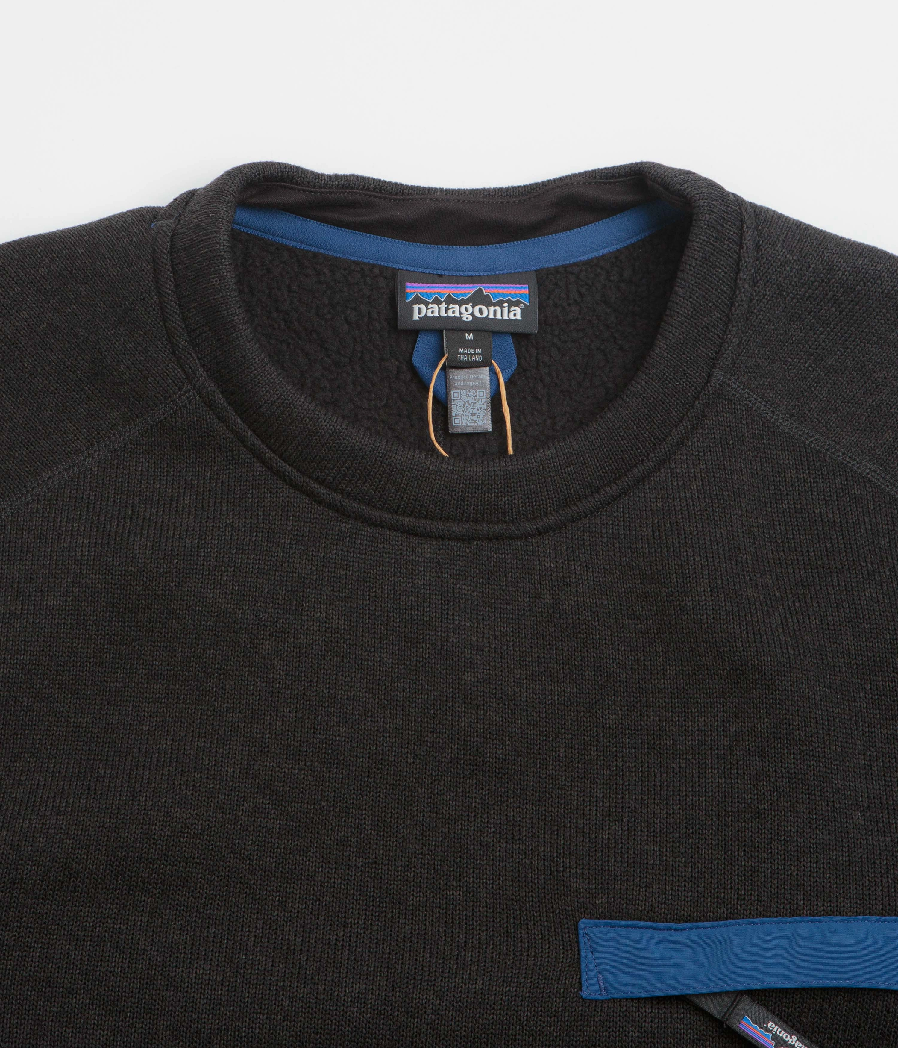 Patagonia Better Sweater Crewneck Fleece - Black Chilly Weather Base Layering