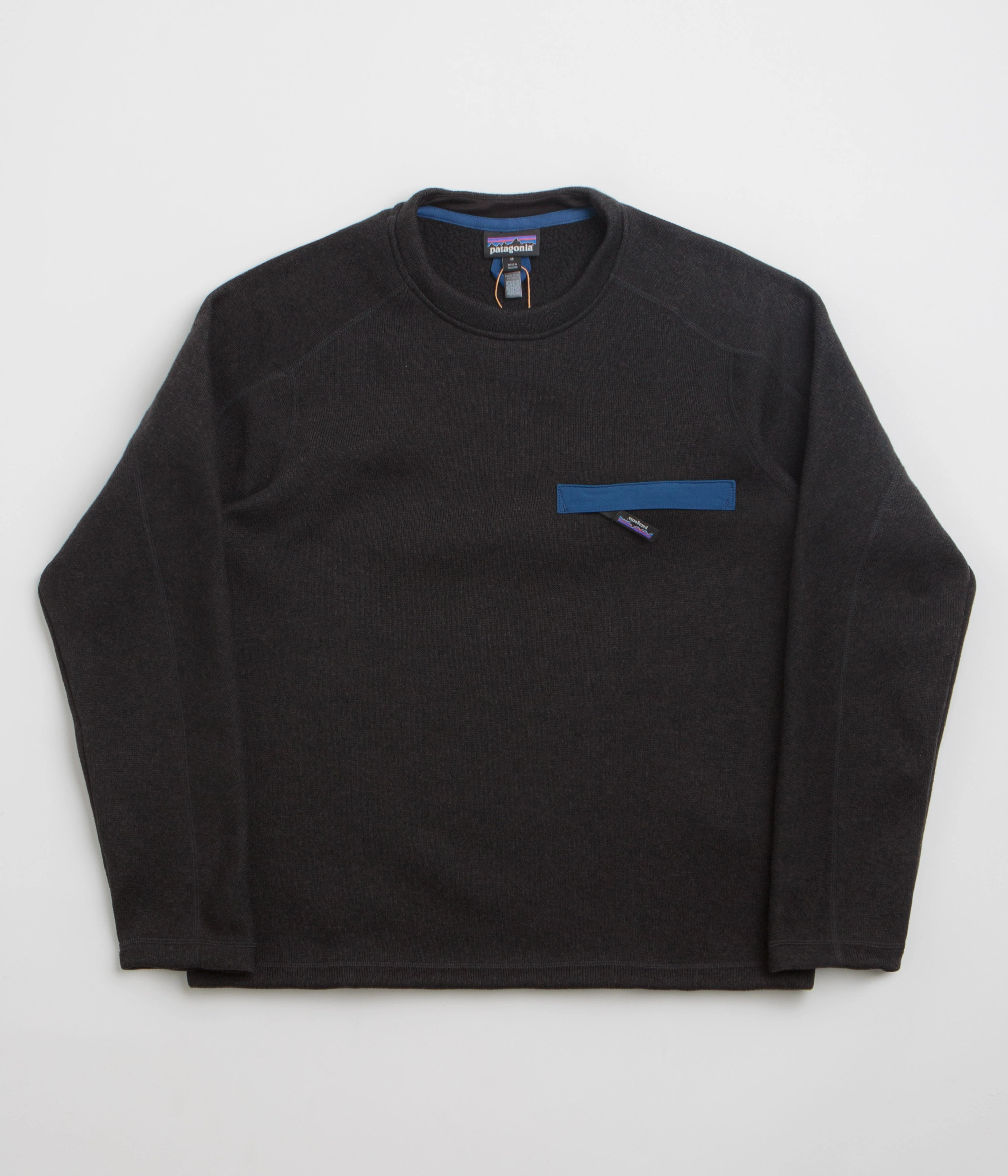 Utility Look Patagonia Better Sweater Crewneck Fleece - Black