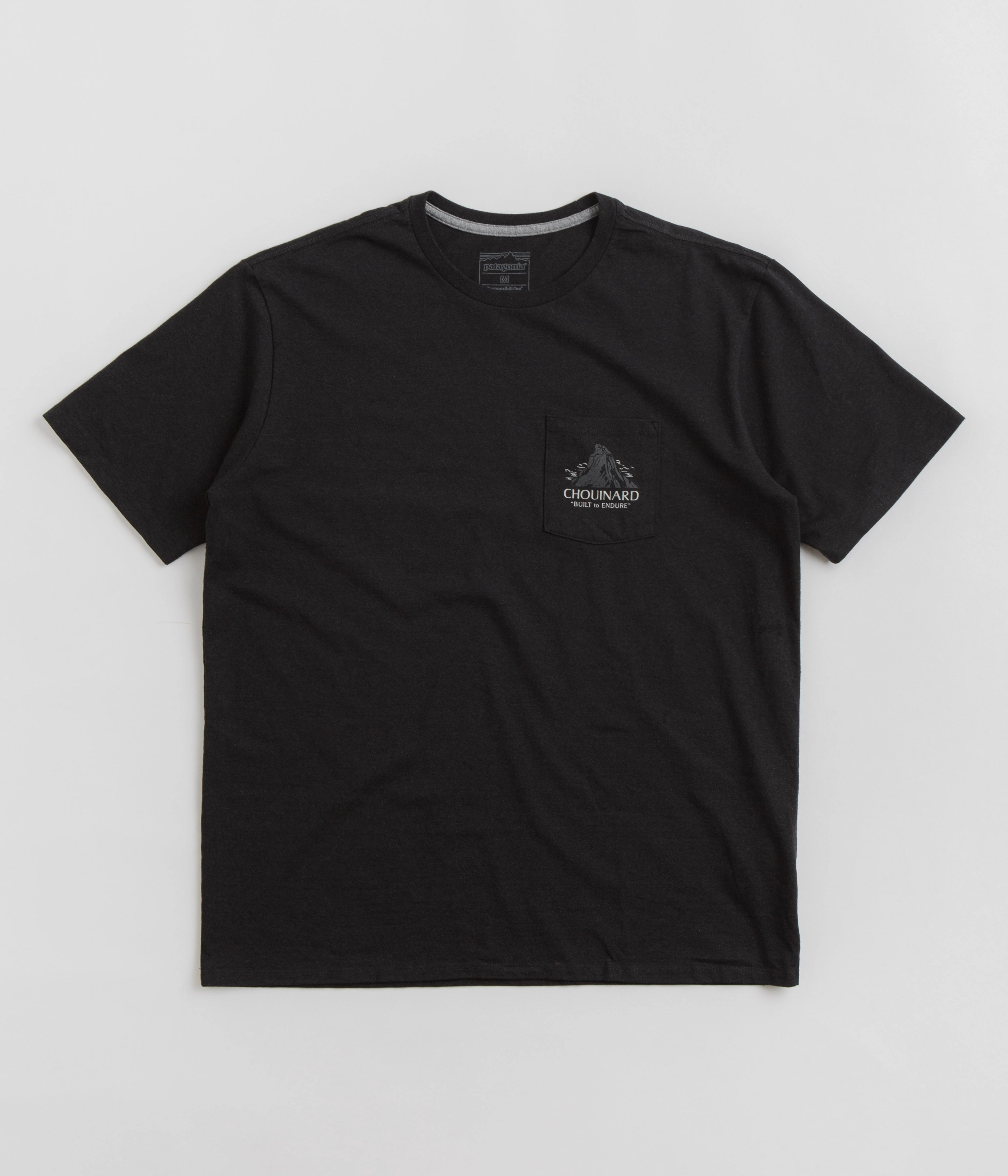 Casual Layer Wear Patagonia Chouinard Crest Pocket Responsibili-Tee T-Shirt - Ink Black