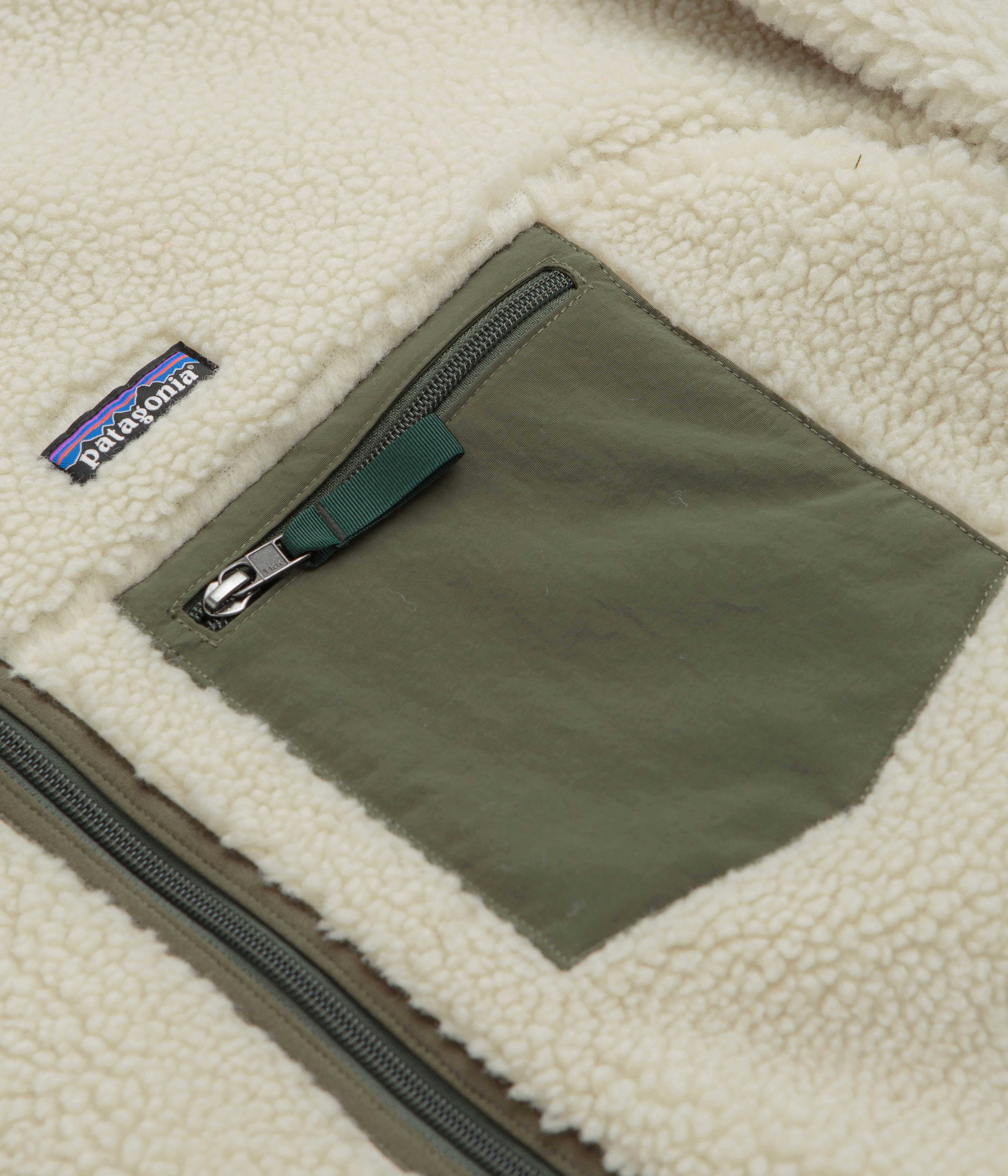 Patagonia Classic Retro-X Jacket - Dark Natural / Basin Green Wind Layer