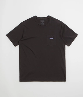 Patagonia Daily Pocket T-Shirt - Black / Black Sporty Style