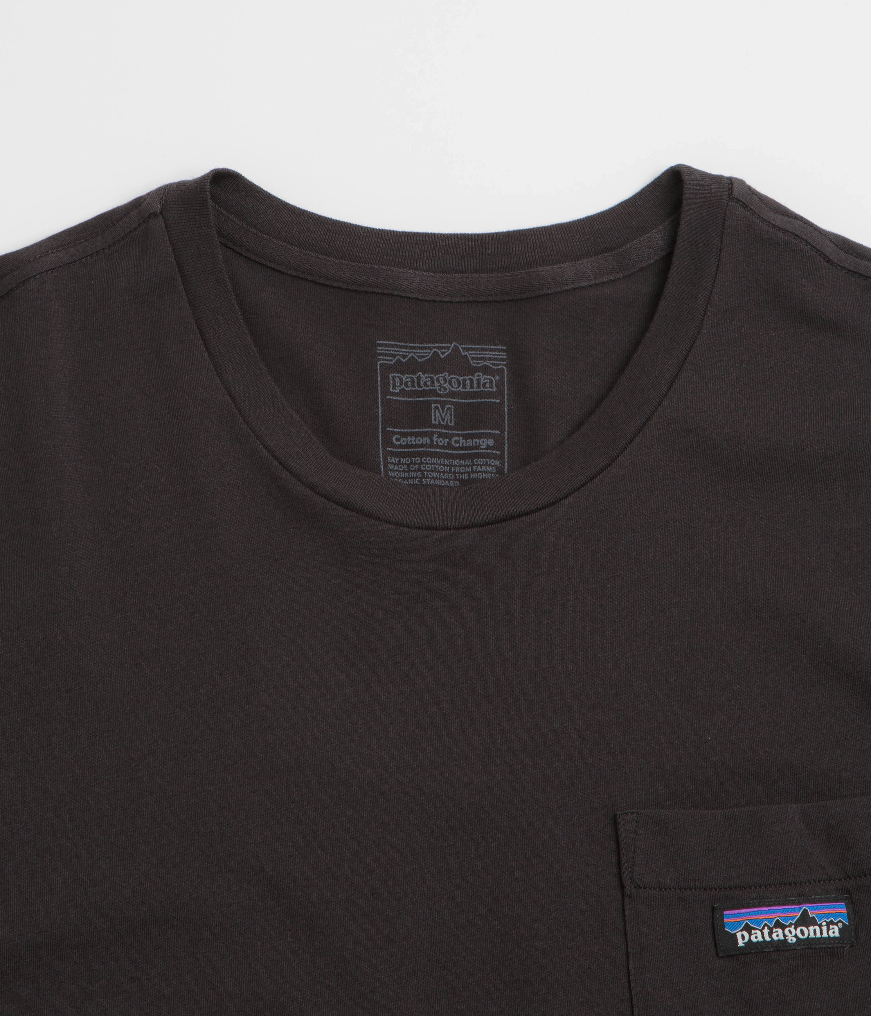 Patagonia Daily Pocket T-Shirt - Black / Black Comfortable fit