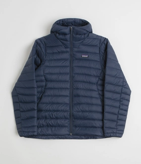 Flexible Shell Patagonia Down Sweater Hoodie Jacket - New Navy
