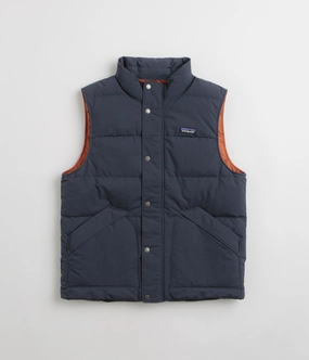 Patagonia Downdrift Vest - Smolder Blue Dual Zip Functionality Elderly