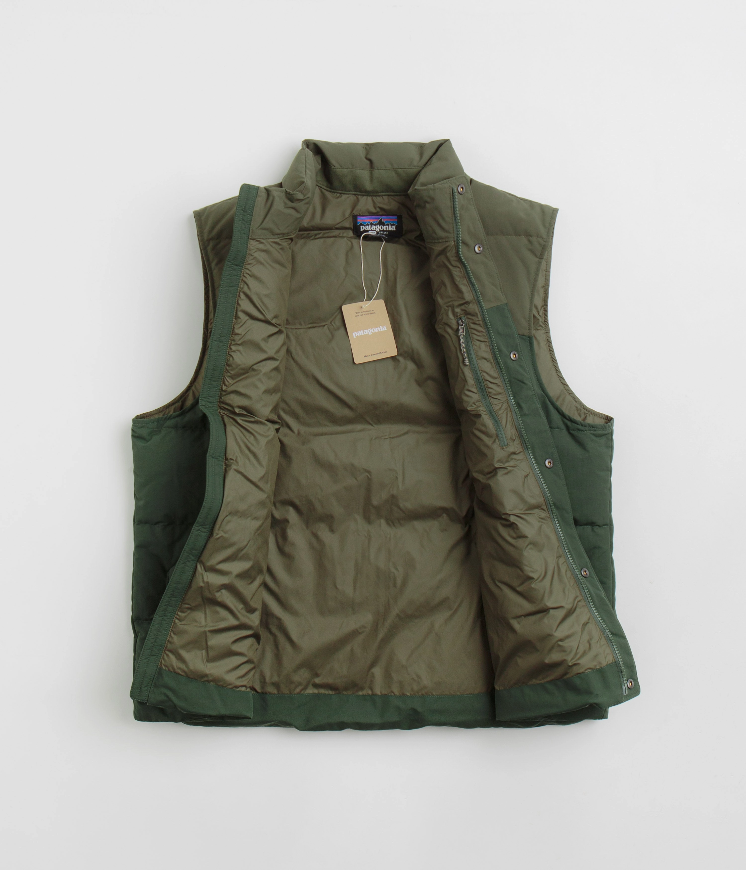 suitable for fashion contests Deal Patagonia Downdrift Vest - Torrey Pine Green