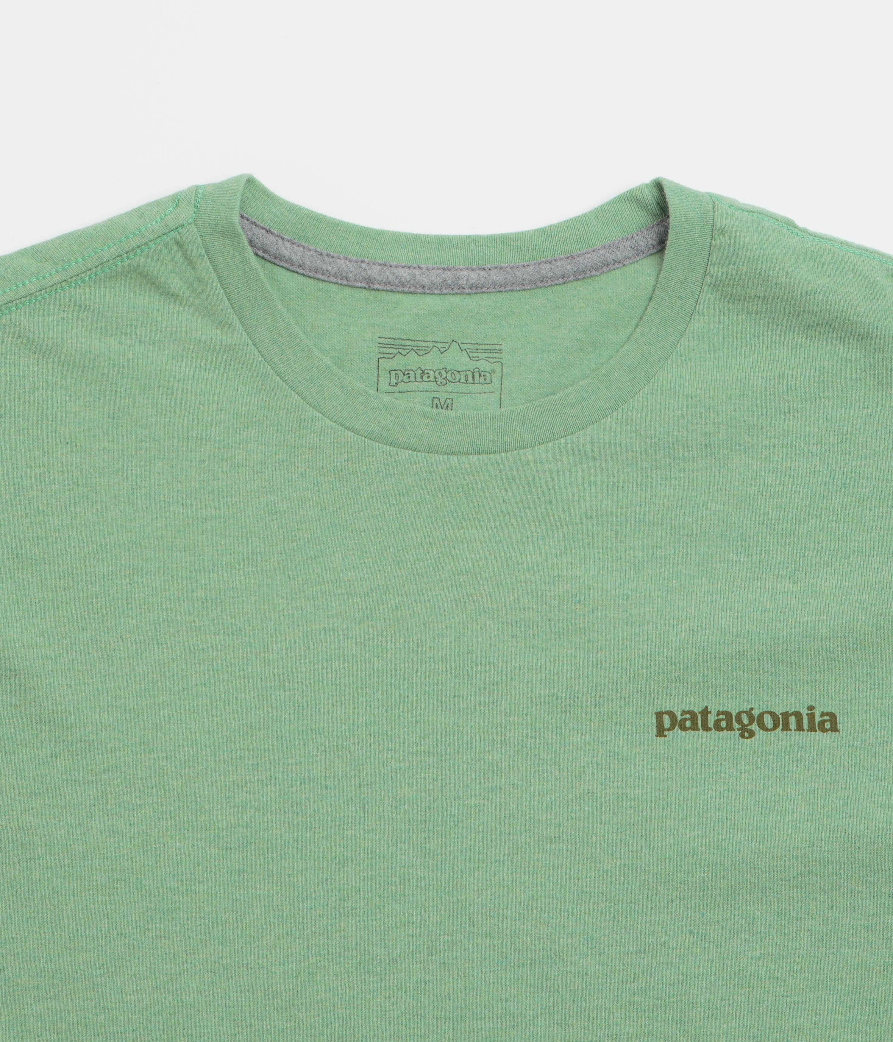 Patagonia Fitz Roy Icon Responsibili-Tee T-Shirt - Ellwood Green Chill Style Eco friendly materials